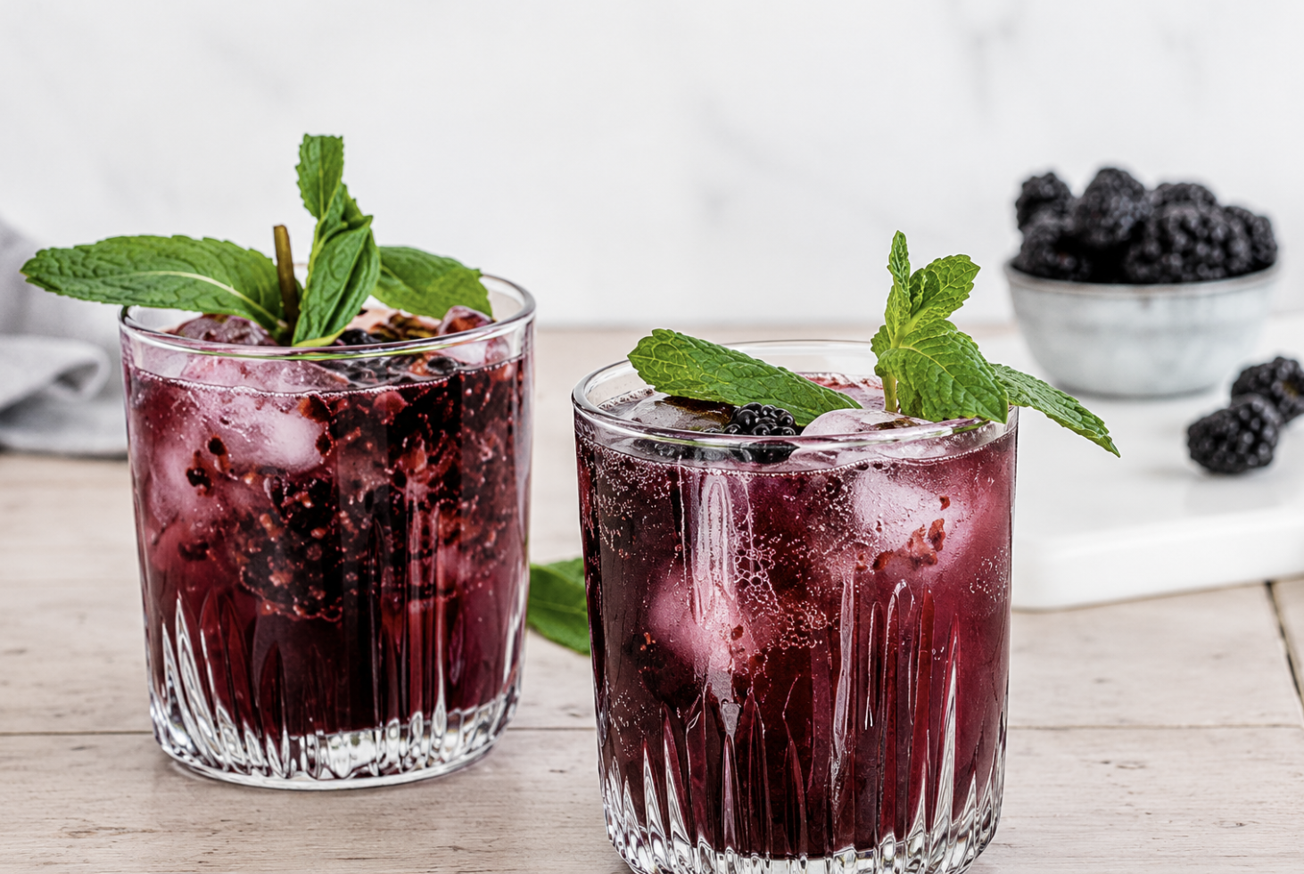 Blackberry Smash Mocktail