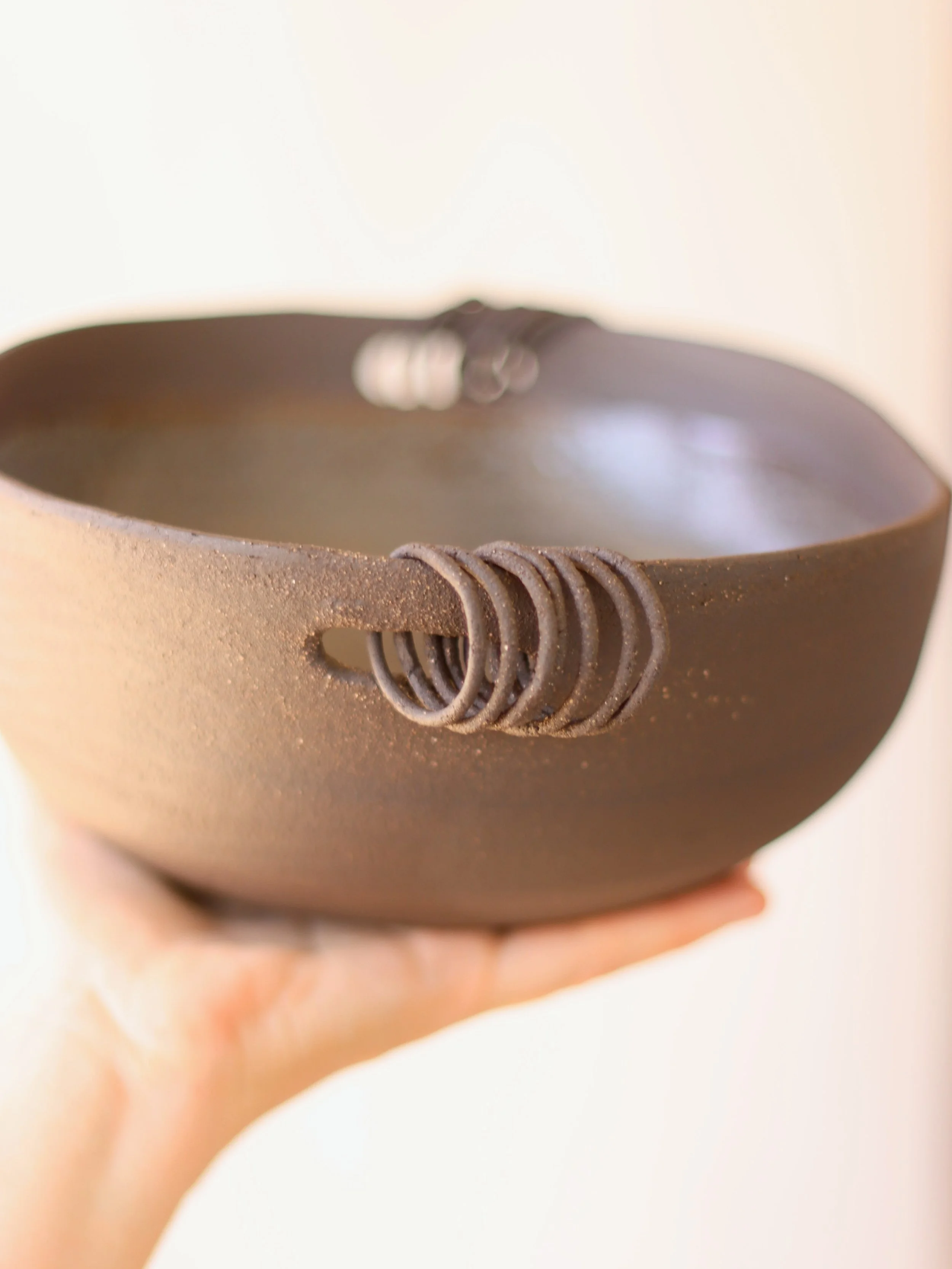 This was an utterly inappropriate project to undertake at the peak of a July heatwave. The fiddly clay rings turned rock-hard almost as soon as they were made, and it&rsquo;s nothing short of a miracle that none of them cracked or reopened during the