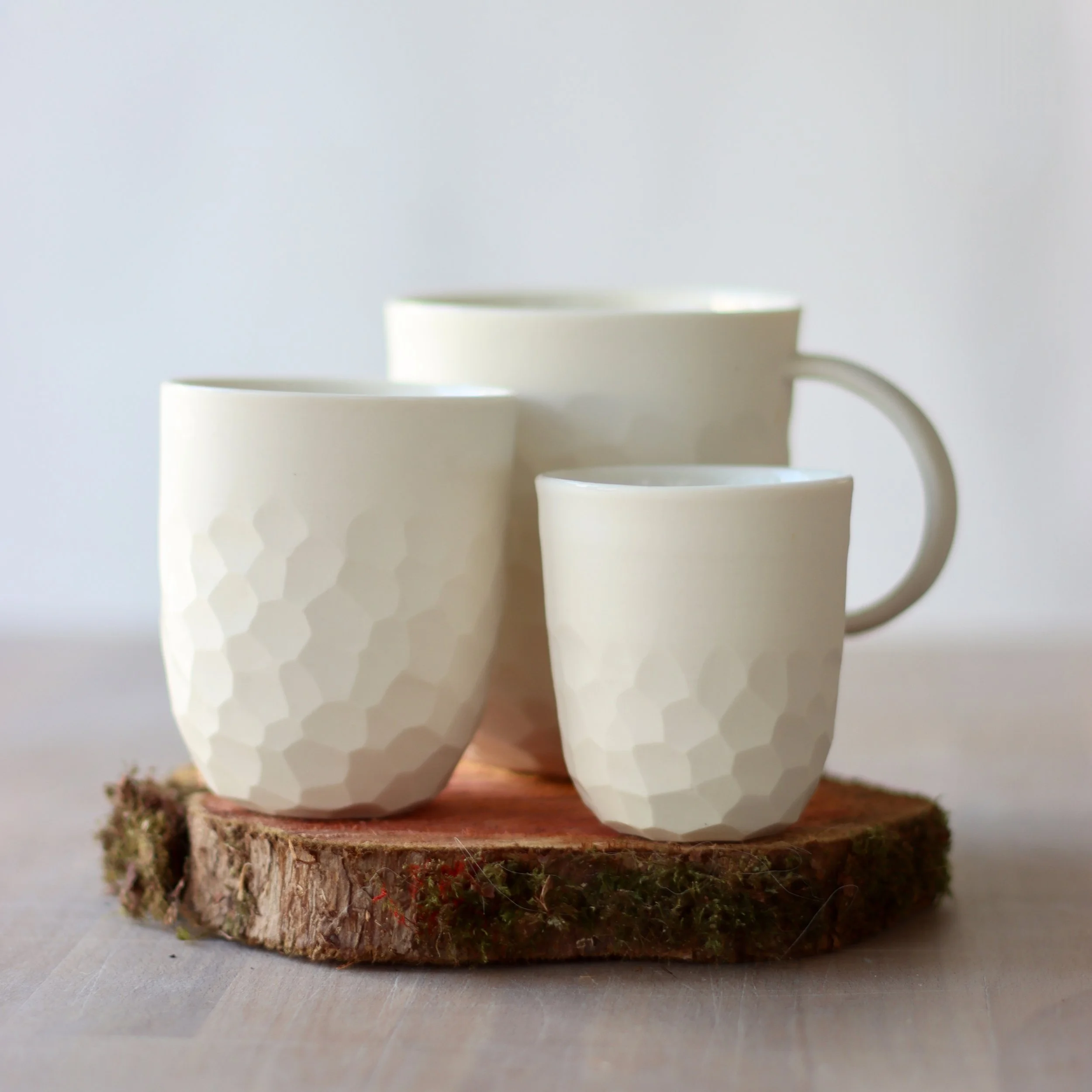 Tasses et mug - porcelaine ciselée