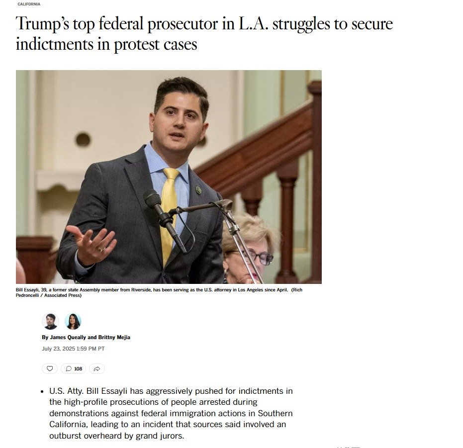 That tracks. The Peter principle is strong in this one (who handpicked my opponent in the upcoming AD63 Special Election).
He also struggled to
*pass any legislation in the Assembly,
*return any state-level resources/money to communities in AD63,
*