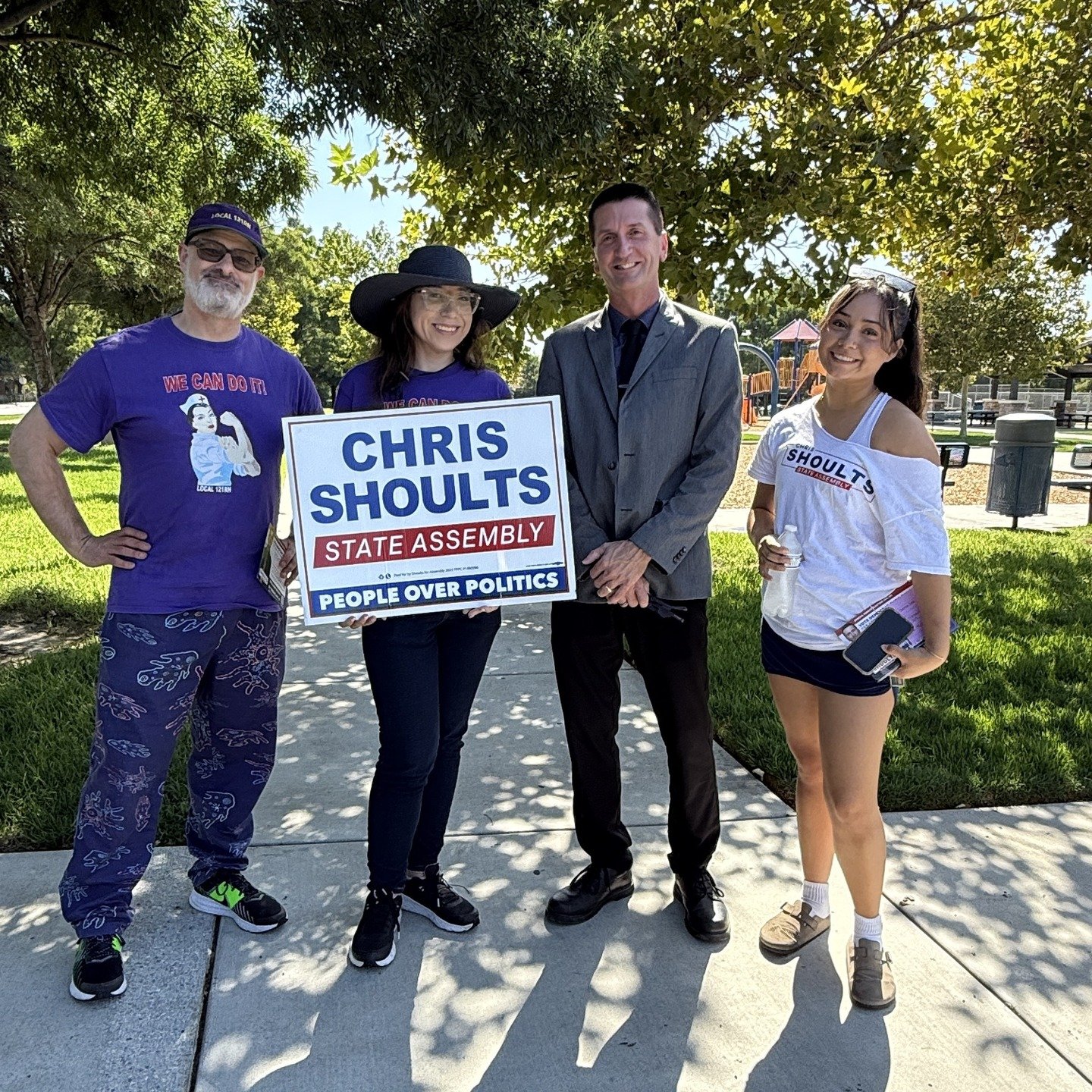 Well, the weather didn&rsquo;t cooperate like it did yesterday morning 🥵

Huge thanks to all the volunteers who showed up early to grab their canvassing assignments! Because of your dedication, by the time our official canvass launch began, we only 