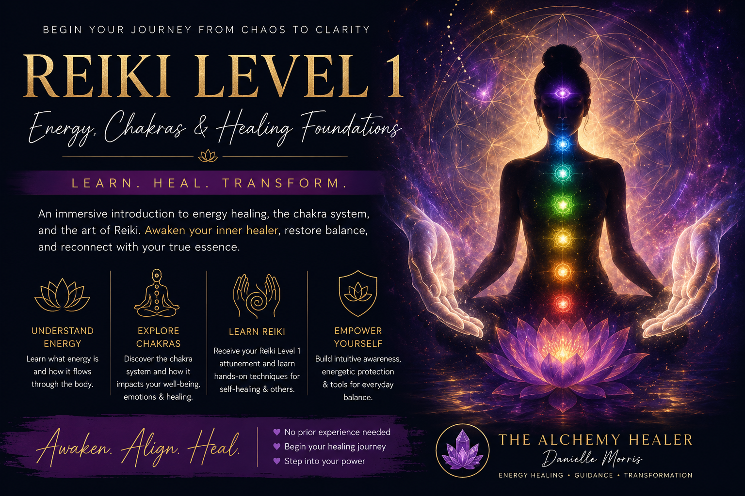 Reiki Level 1 Certification Class