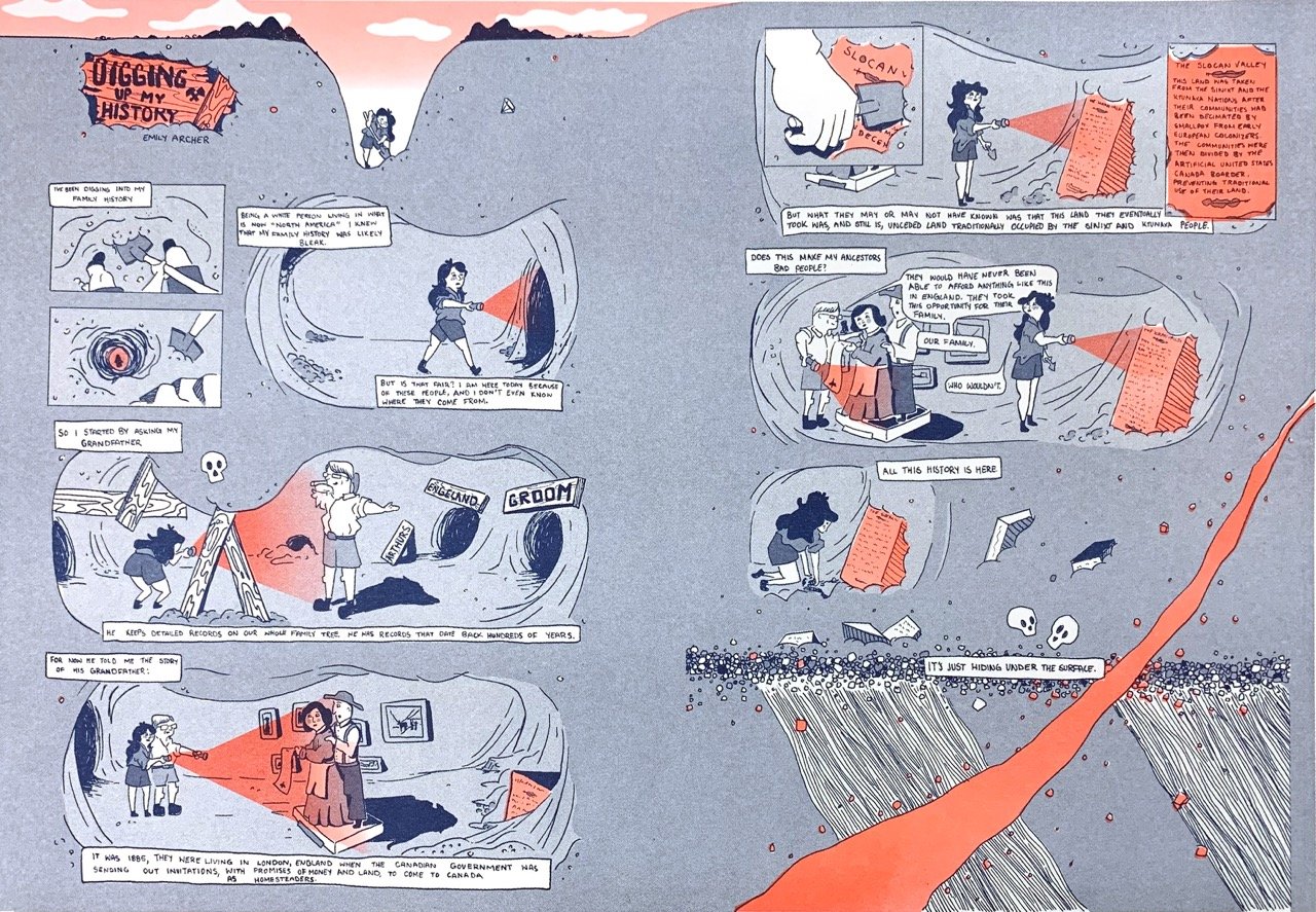 Comic titled 'Digging up My History'