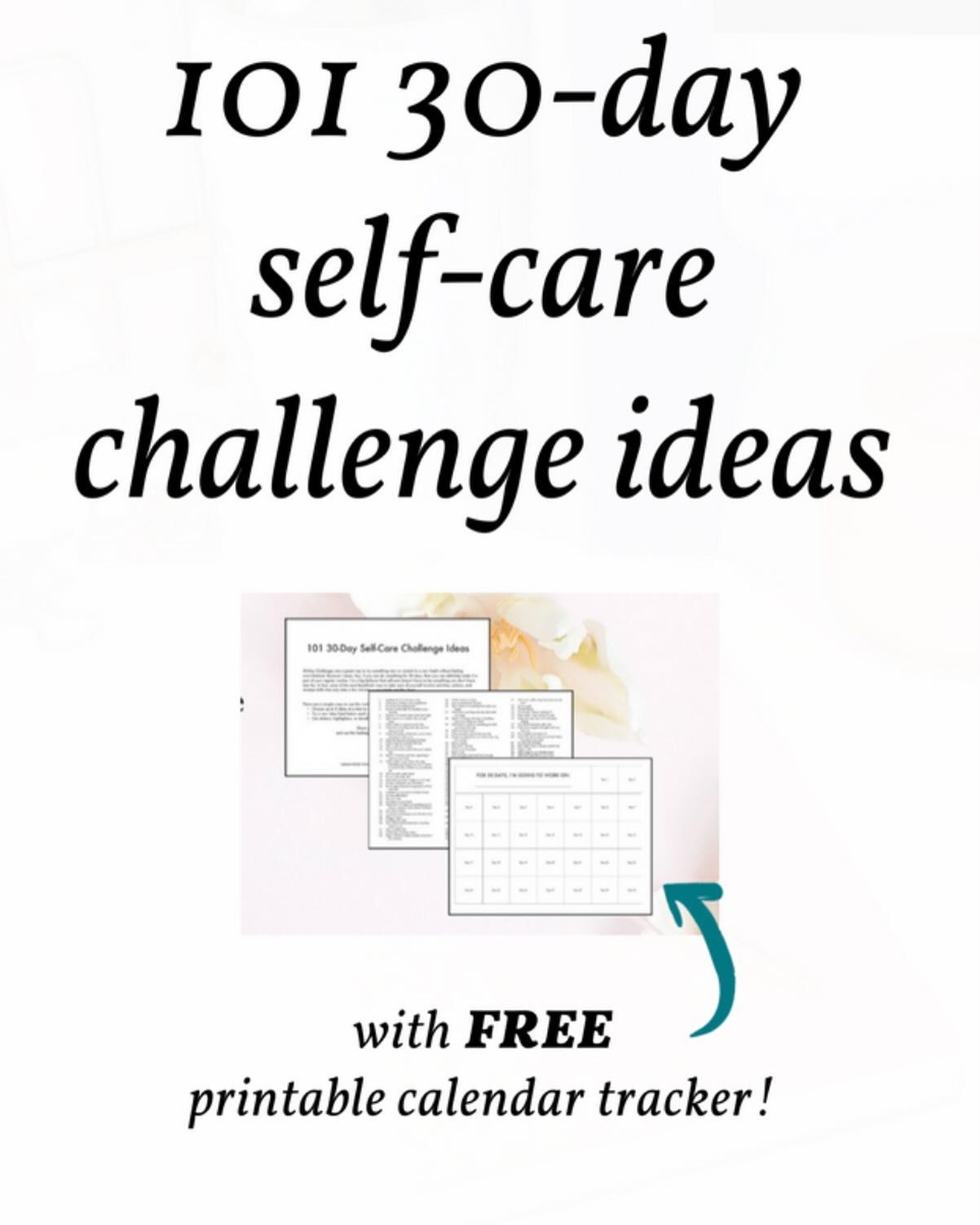 Need a little structure this week? Pop on over to the link in my bio for 101 Self-Care Challenge ideas! I&rsquo;ve even got a free printable calendar tracker for you 😉