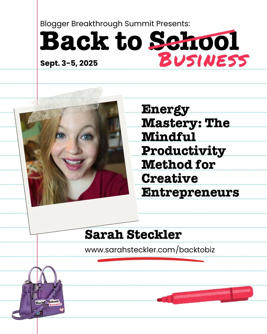 Remember that fresh-start feeling of a new school year? 📓✏️

The Back to School Business Summit hosted by @lizstapletonesq gives you that same energy, but for your business. 

Join us September 3&ndash;5 for a free, 3-day virtual event packed with s