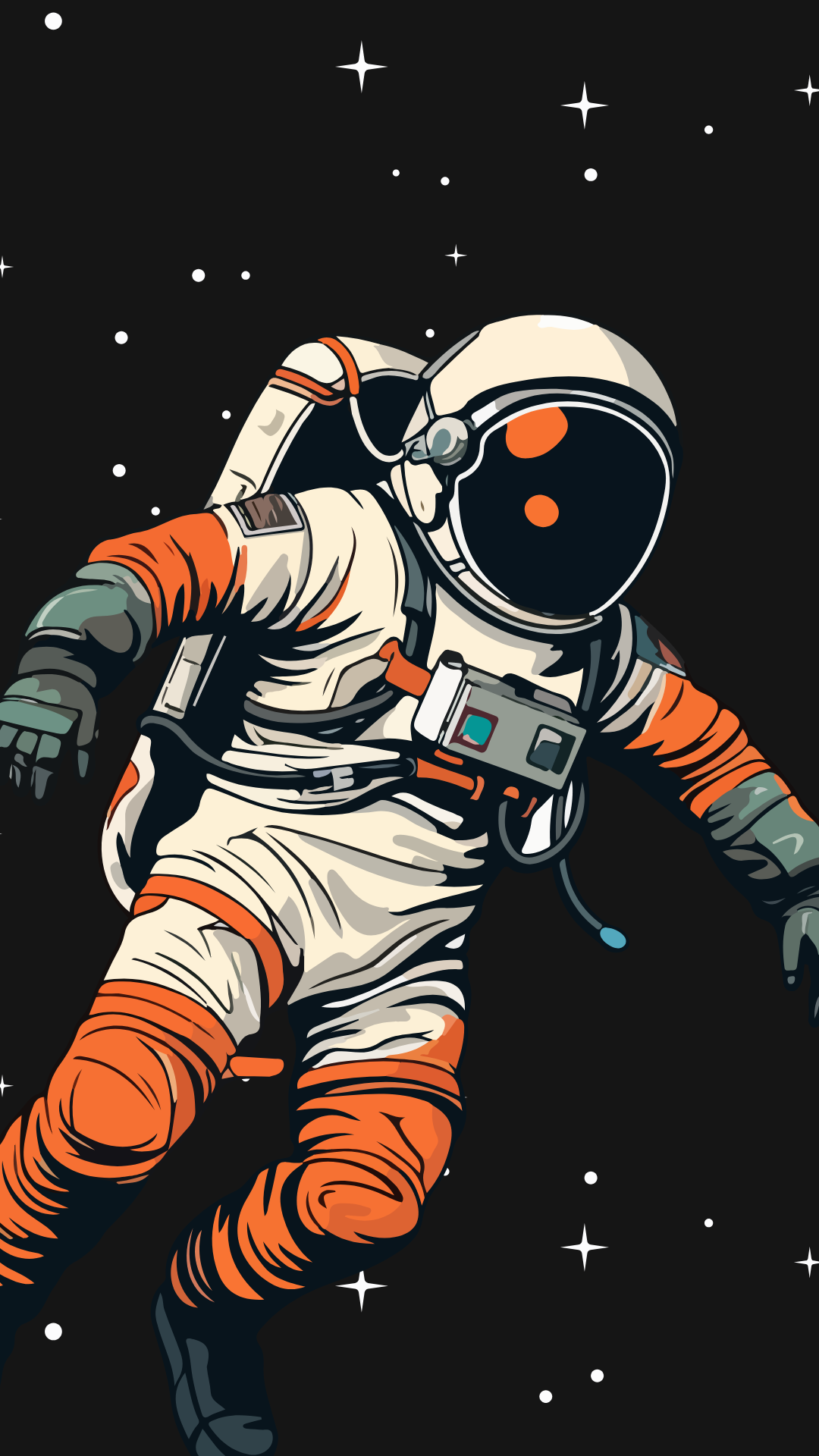 cartoon astronaut