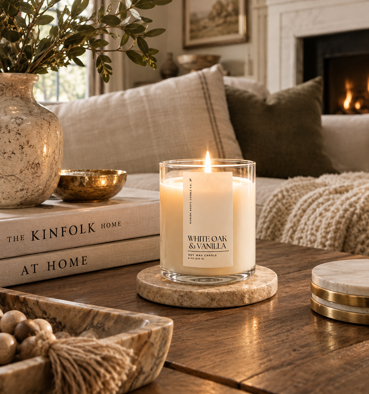 White Oak & Vanilla Candle