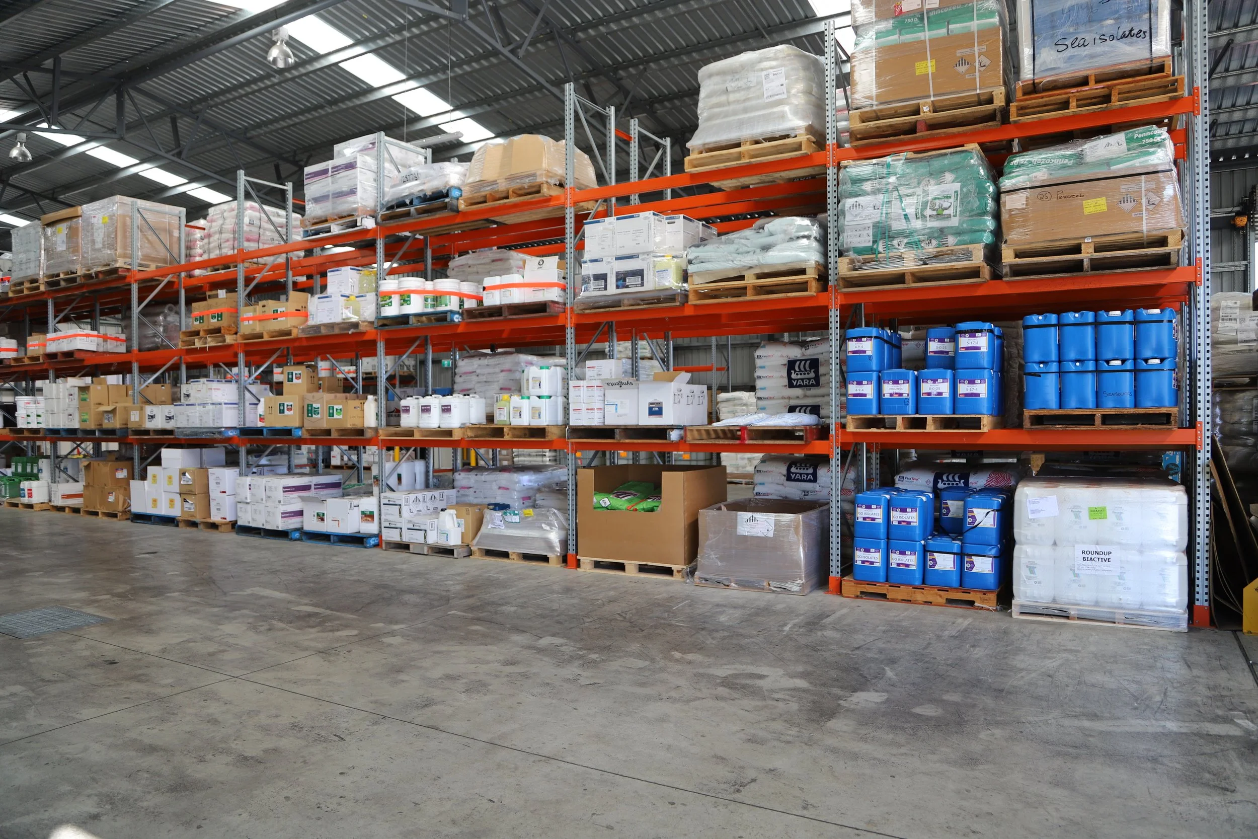 Managing increased chemical stocks safely