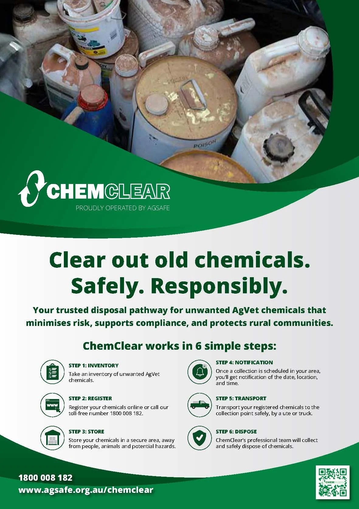 ChemClear resources | Tools for safe chemical disposal — Agsafe
