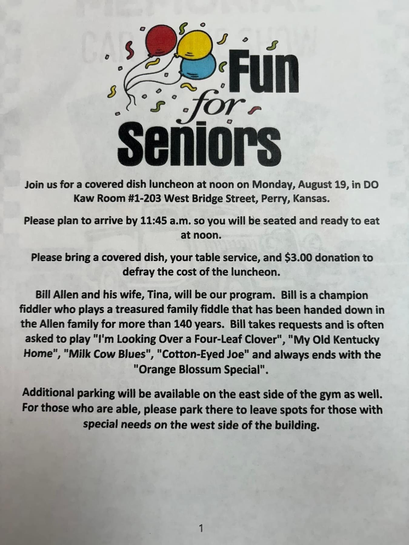 Fun for Seniors