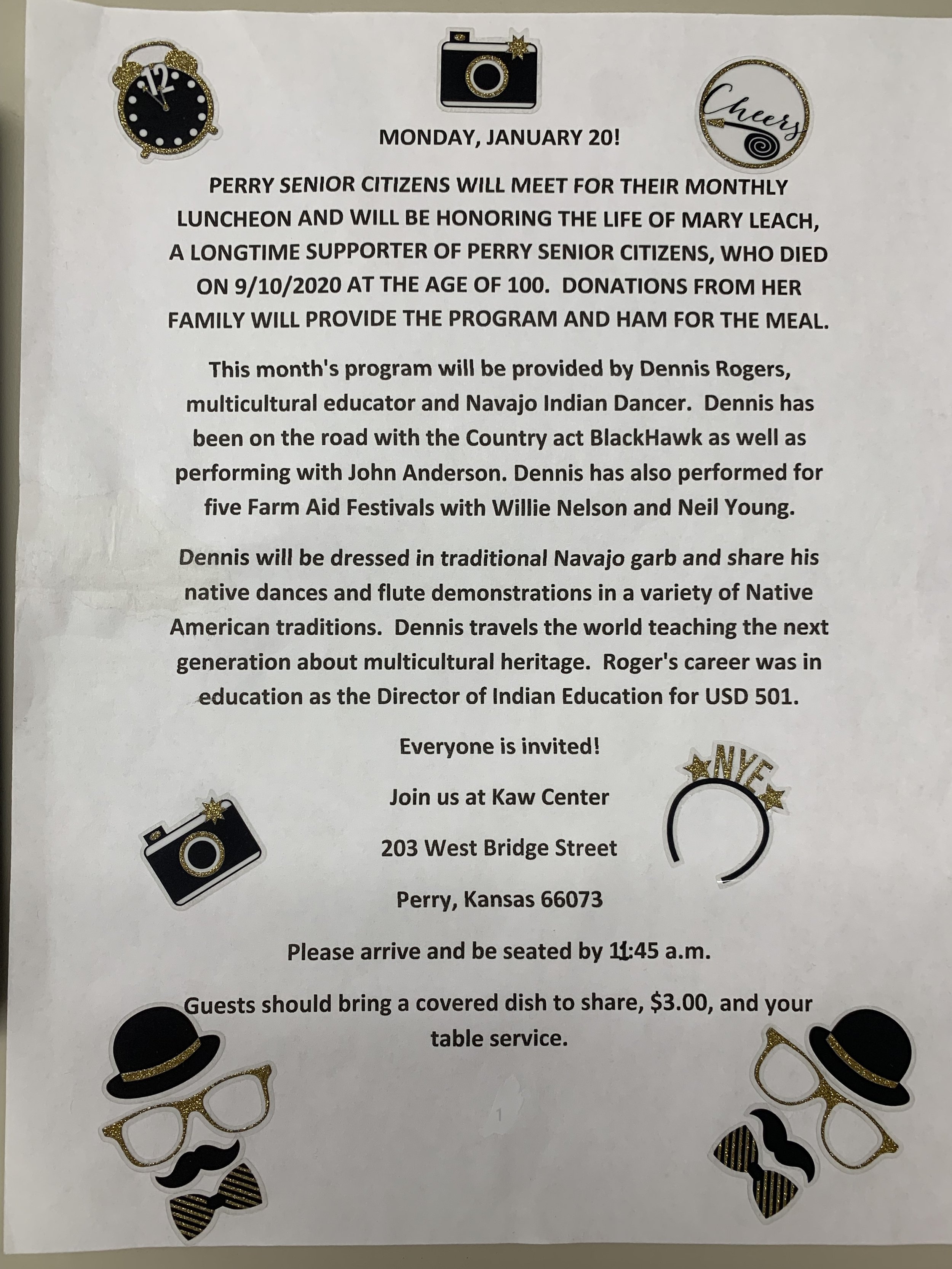 Monthly Luncheon - Memorial