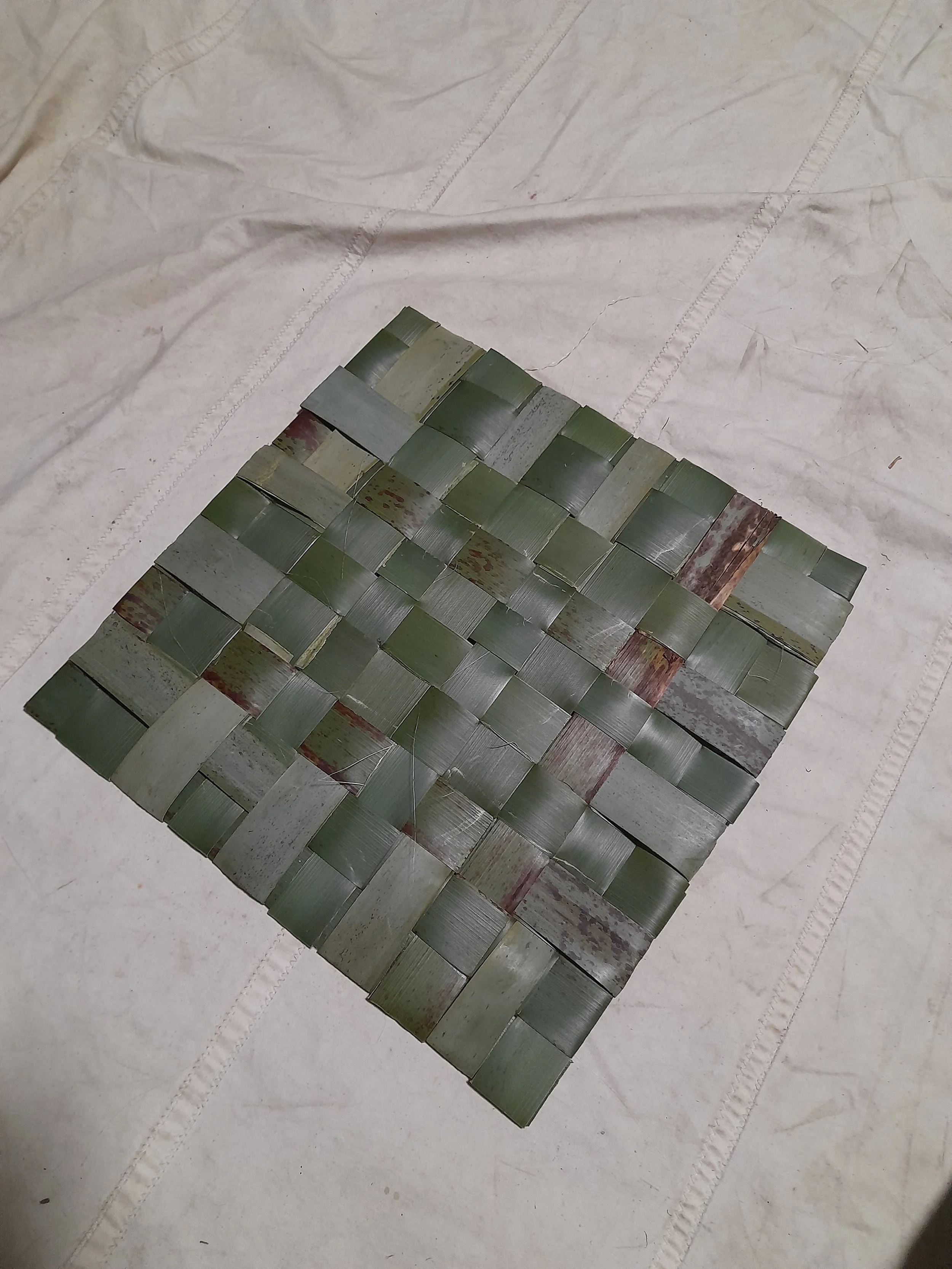 Woven harakeke panel