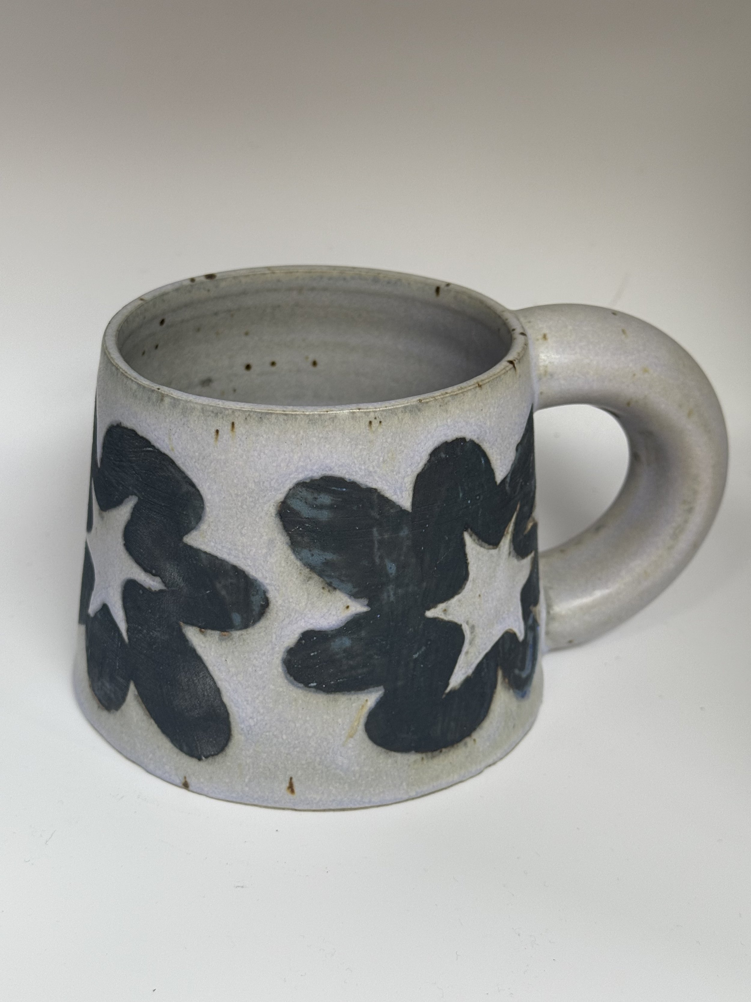 Blue and Lavender Chunky Mug