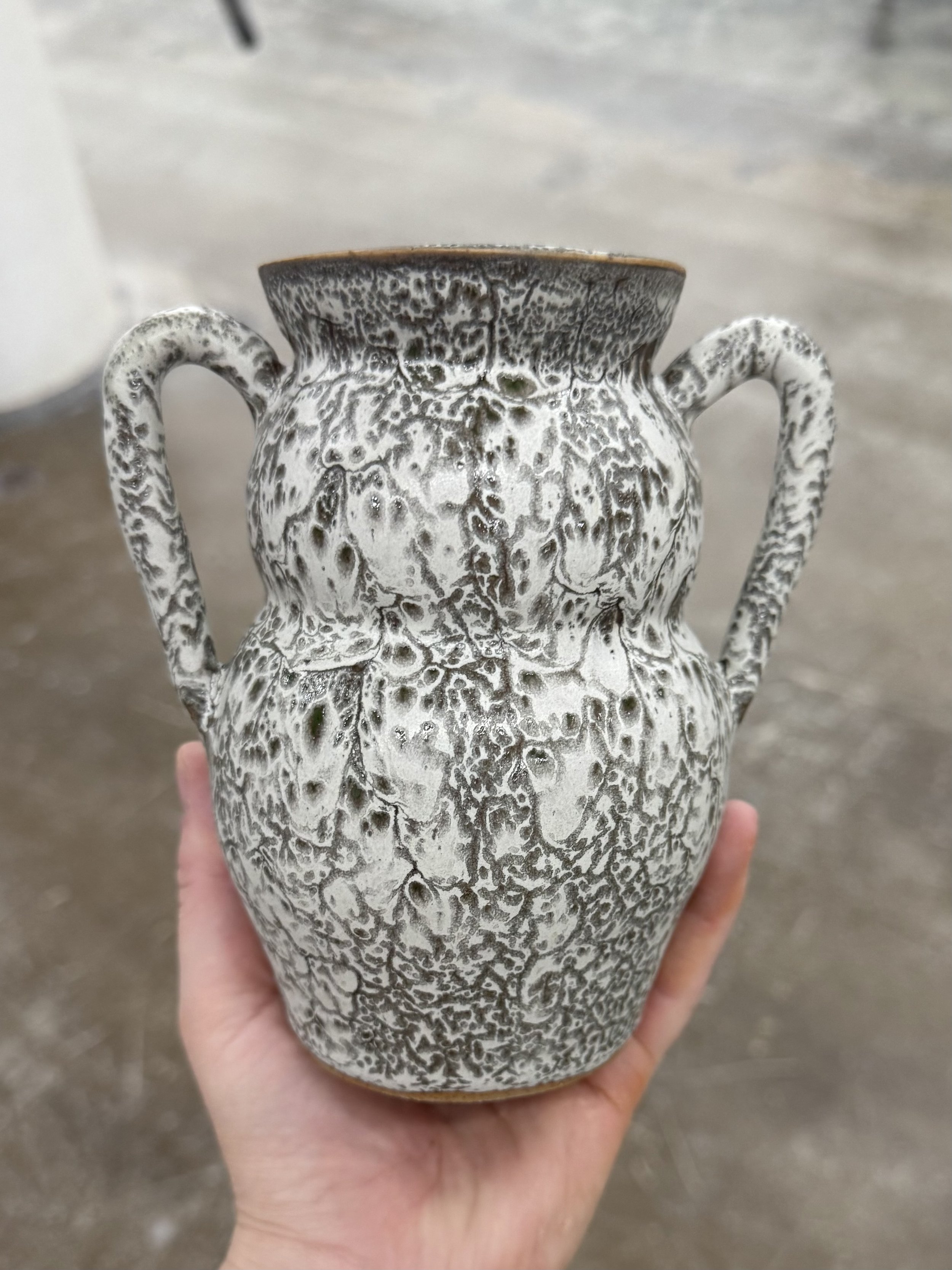 White Lava Vase