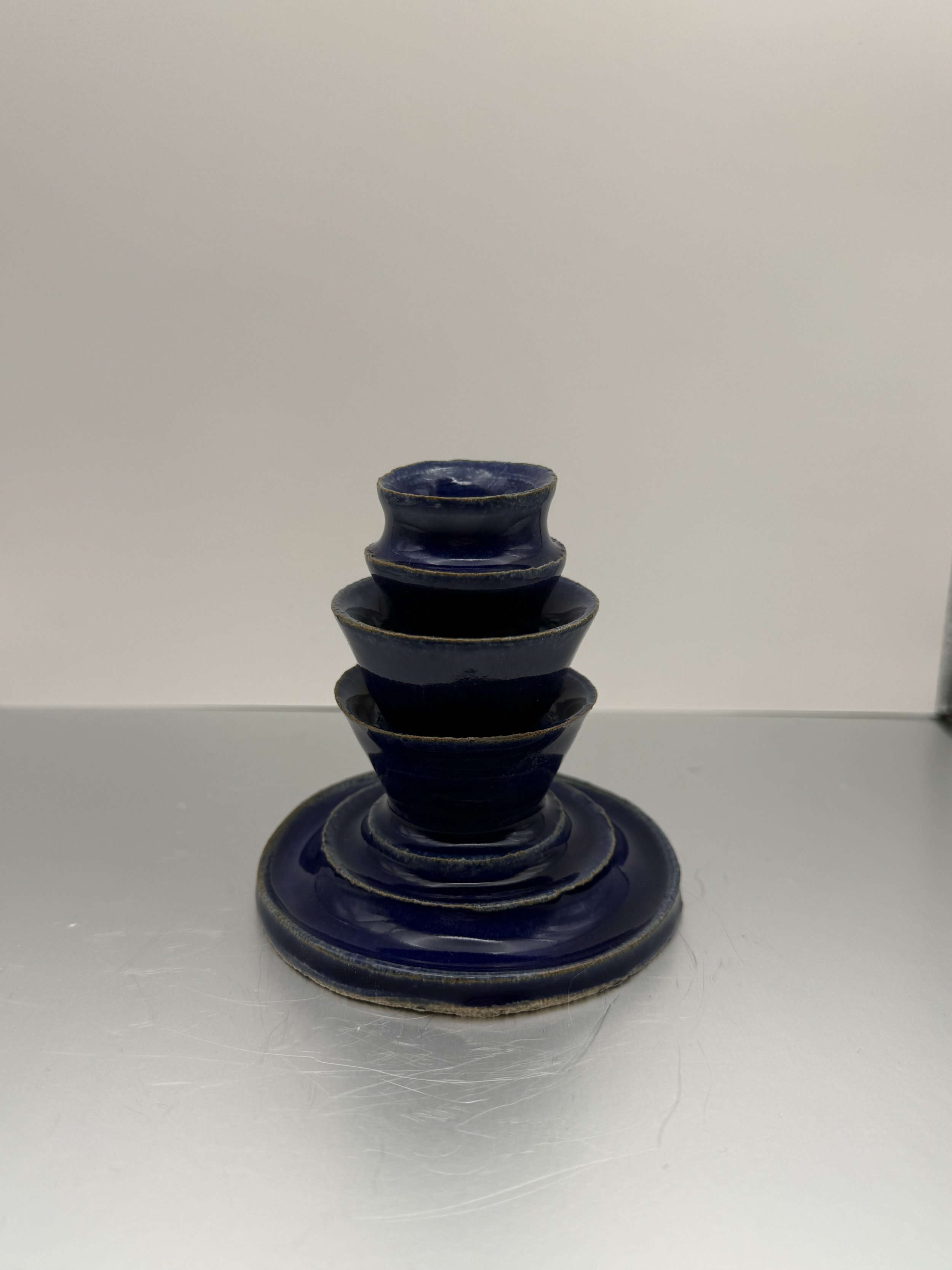 Blue Candleholder
