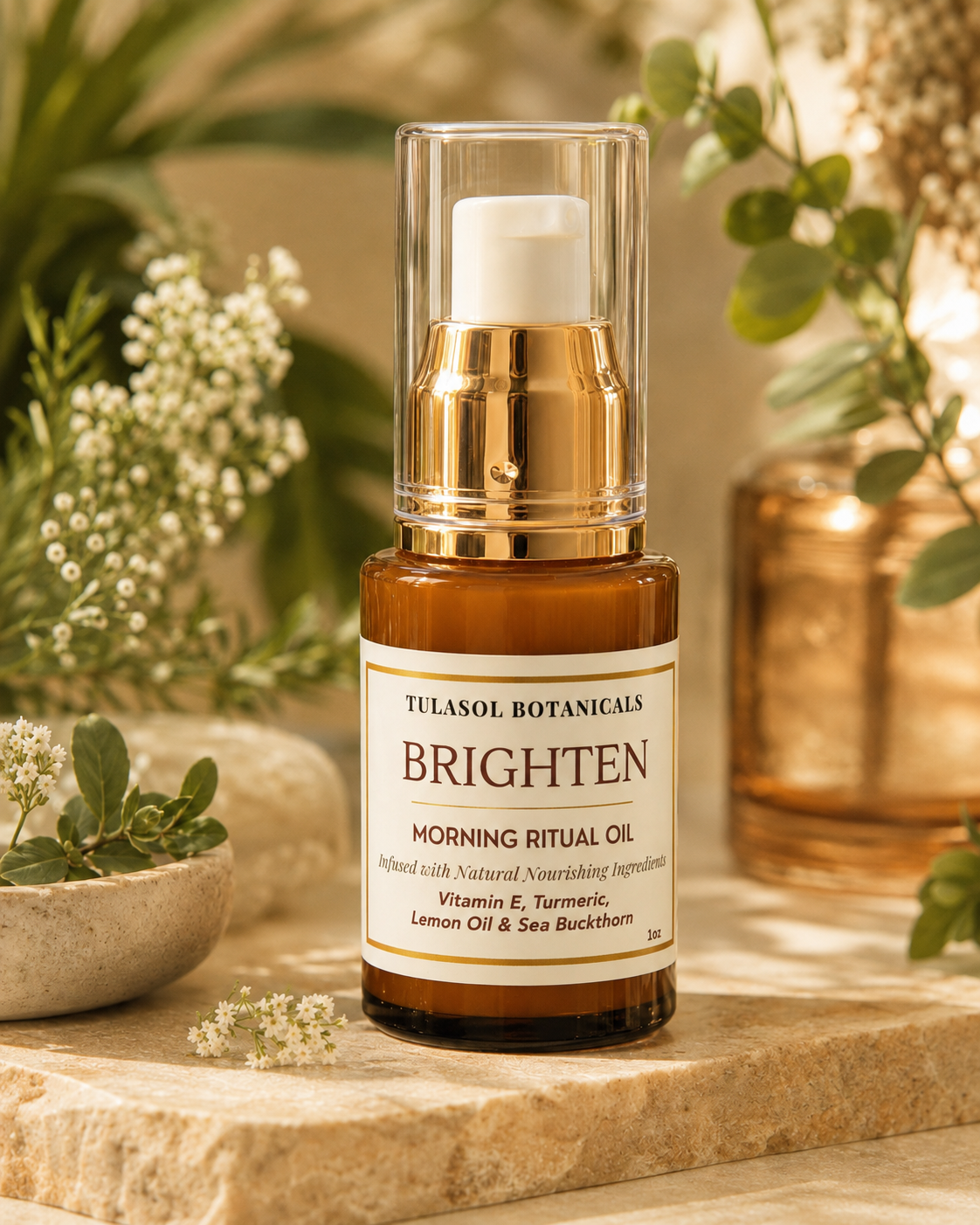 BRIGHTEN. Naturally Nourishing Light Weight Face Oil