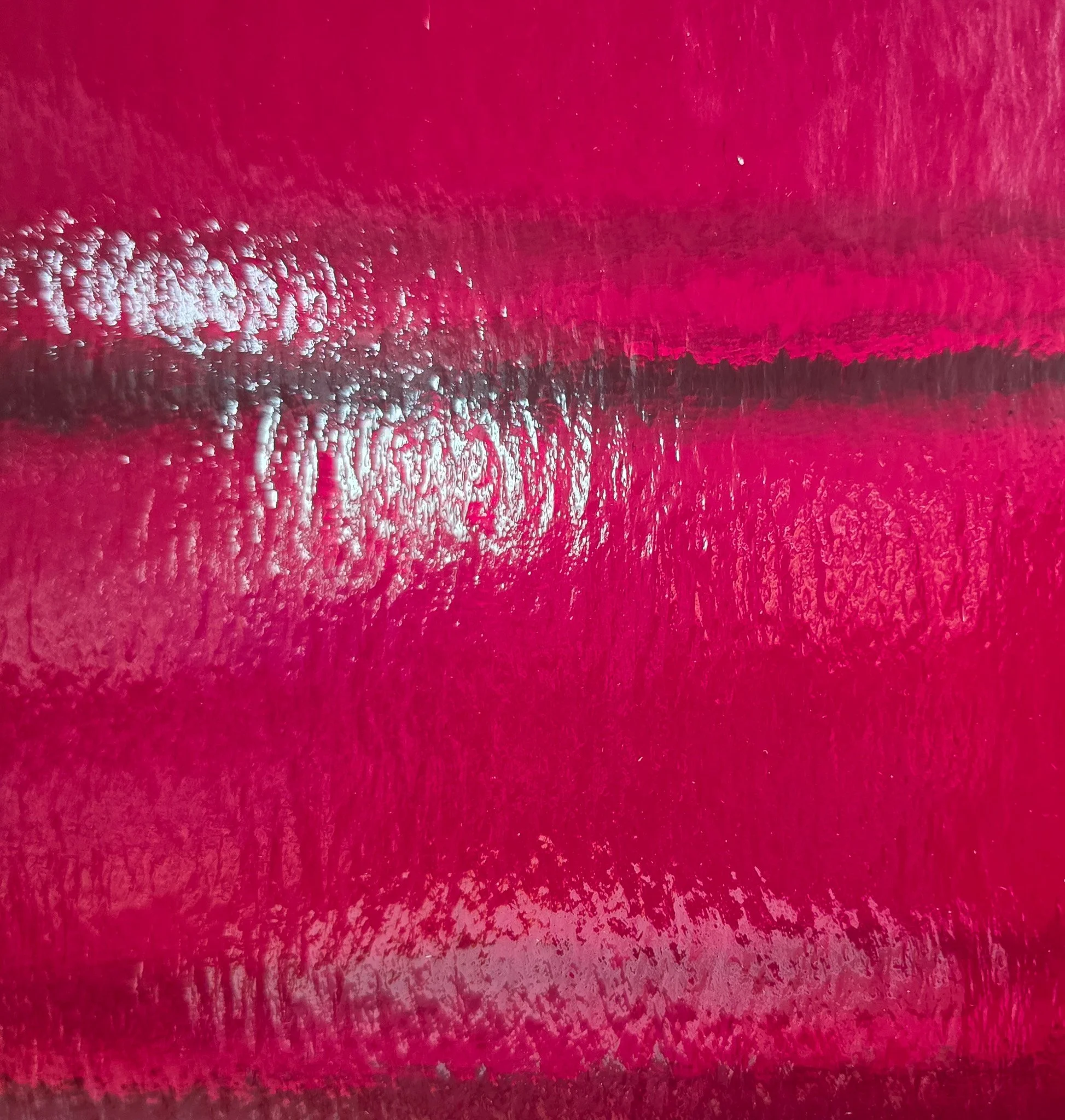 Cherry Red Rough Rolled Transparent