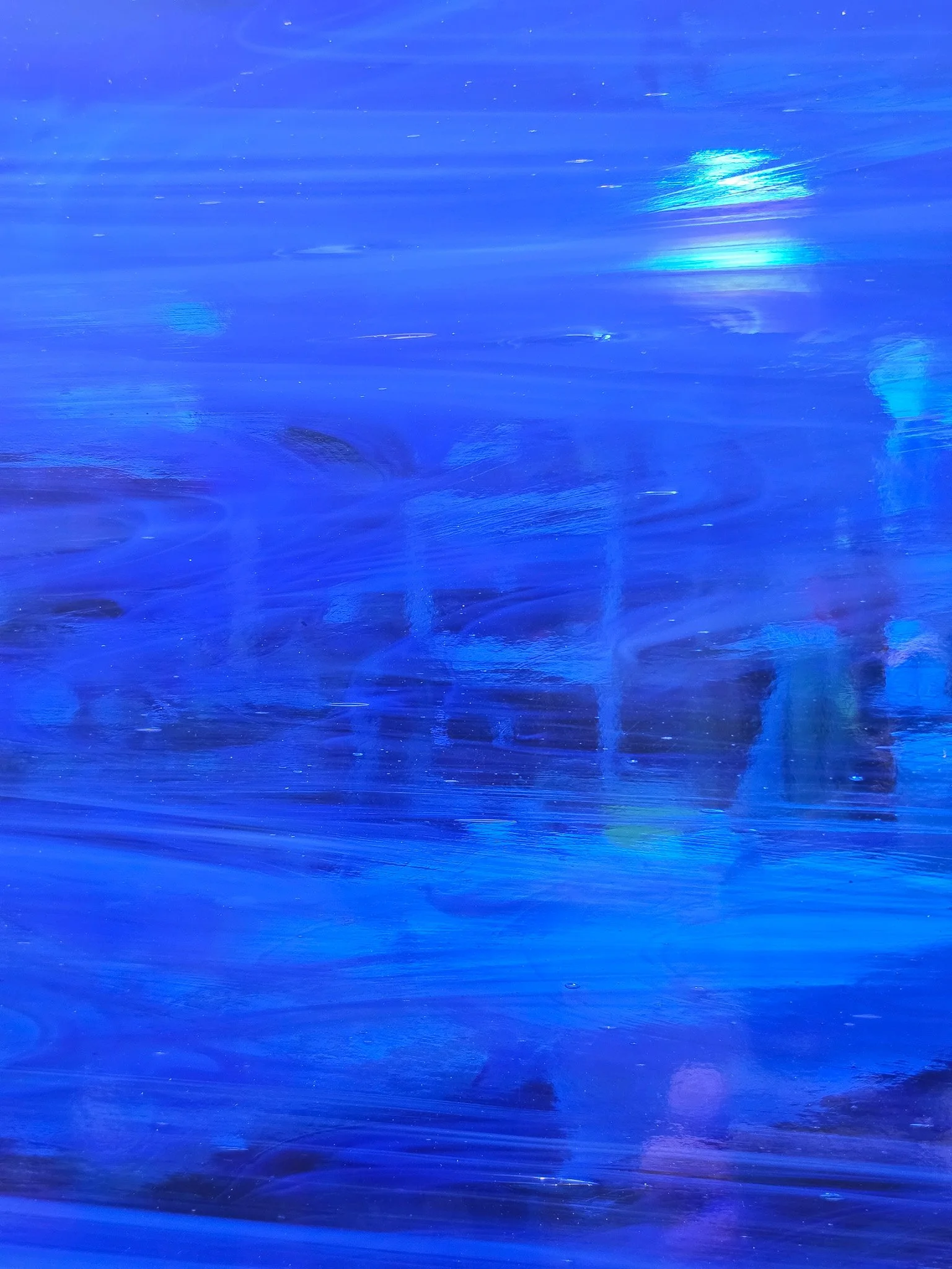 Dark Blue/ White Wispy Transparent