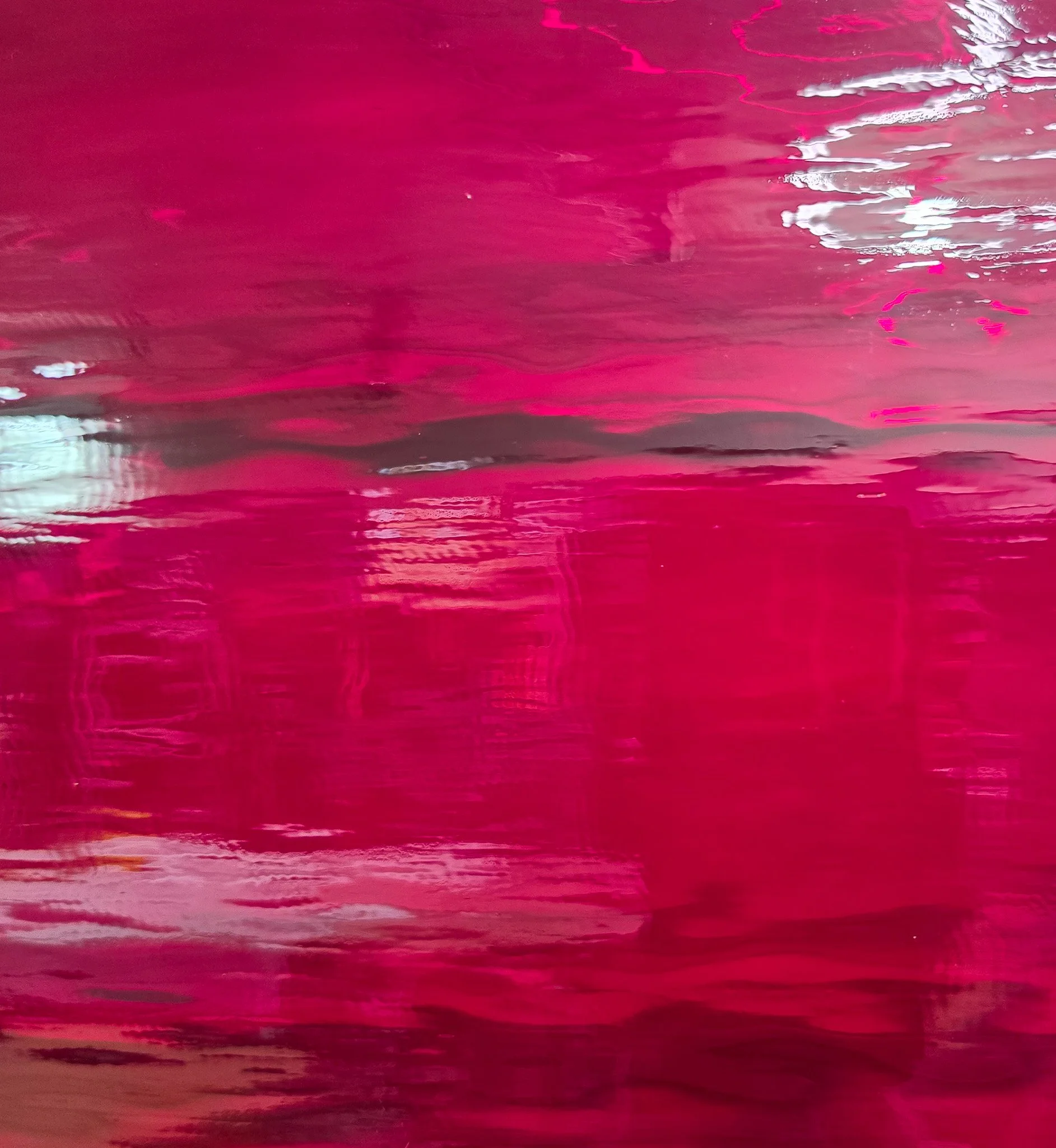 Cherry Red Waterglass Transparent