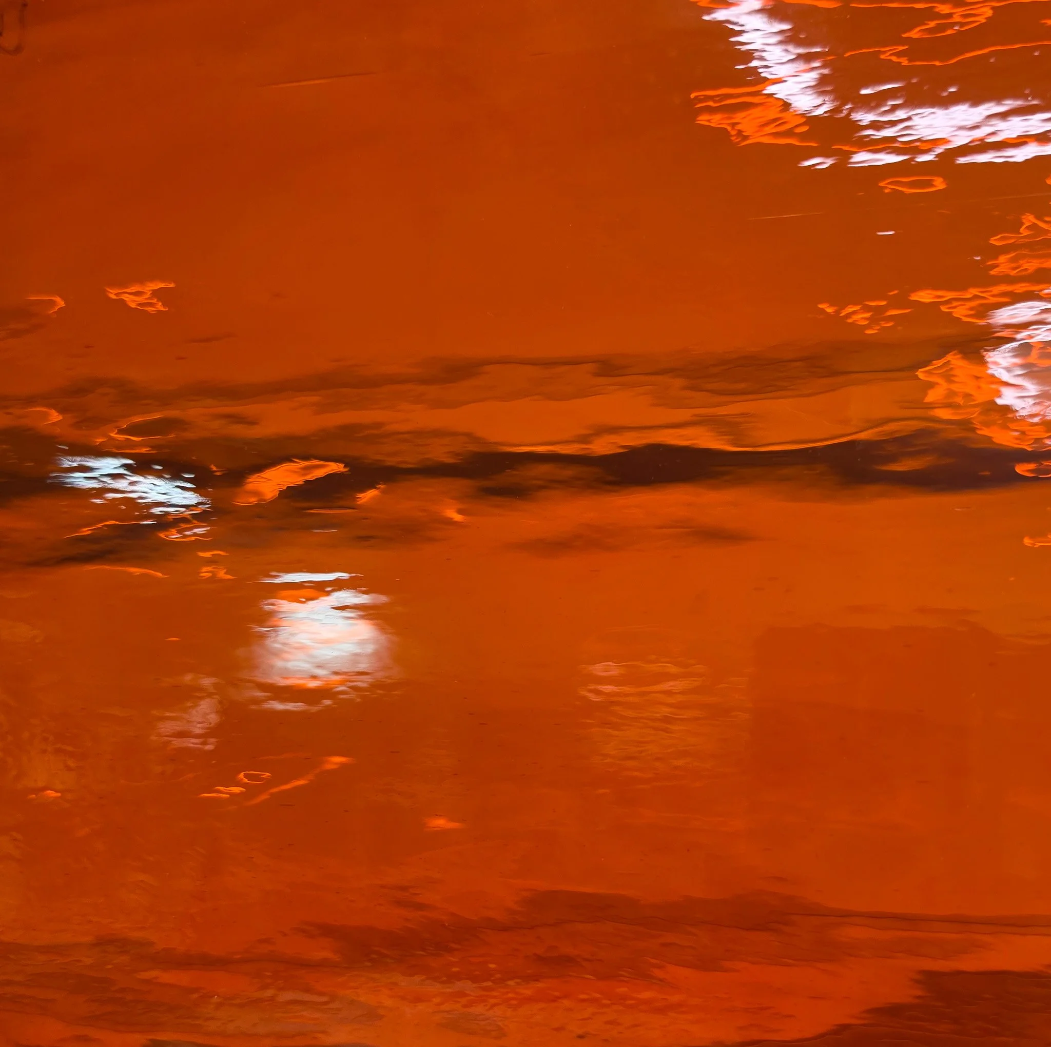 Orange Waterglass Transparent