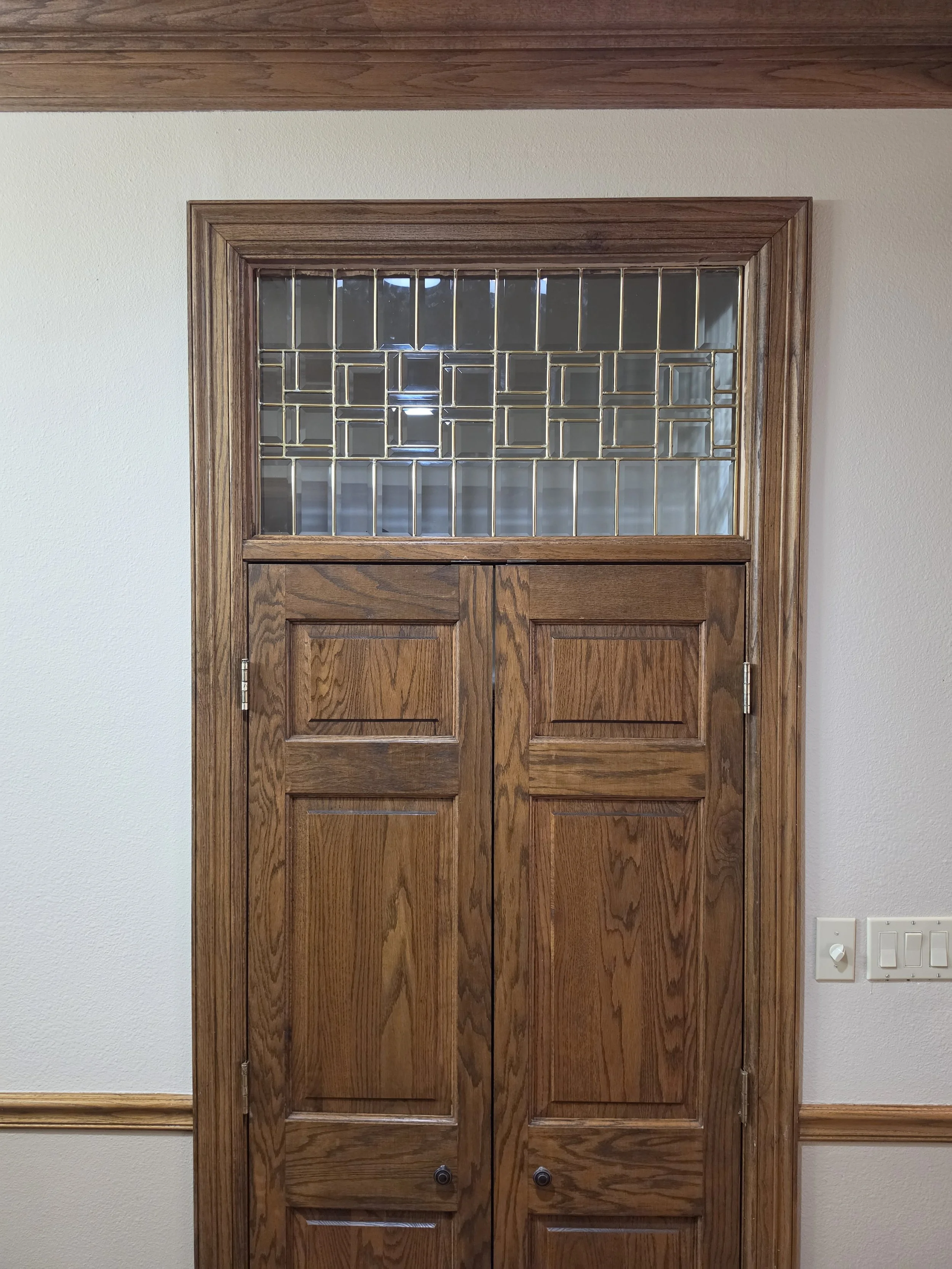 Running Bond Brass Transom