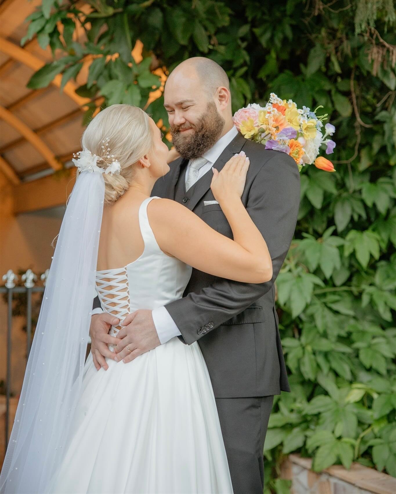 Chelsea &amp; Del ~ The rain held off just in time for the most magical ceremony and bridal portraits 🤍 Nothing could dampen the joy of their day as these two made the most of every moment!

Venue: @boulevardgardens
Celebrant: @memorable.weddings 
P