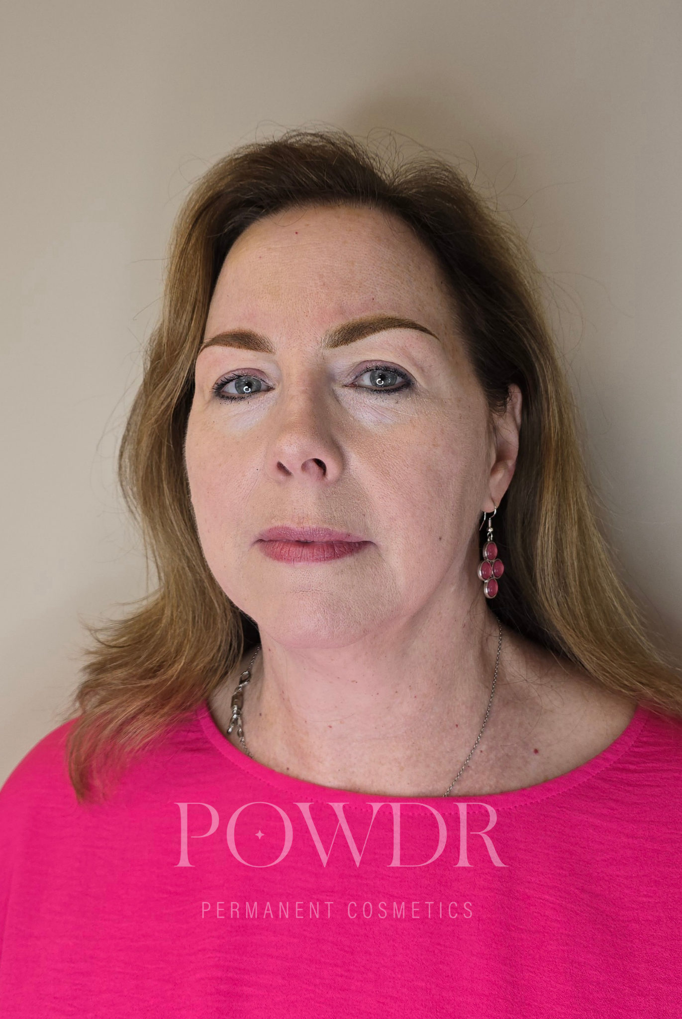 soft ombre powder brows - will heal soft and natural, 40-50% lighter.