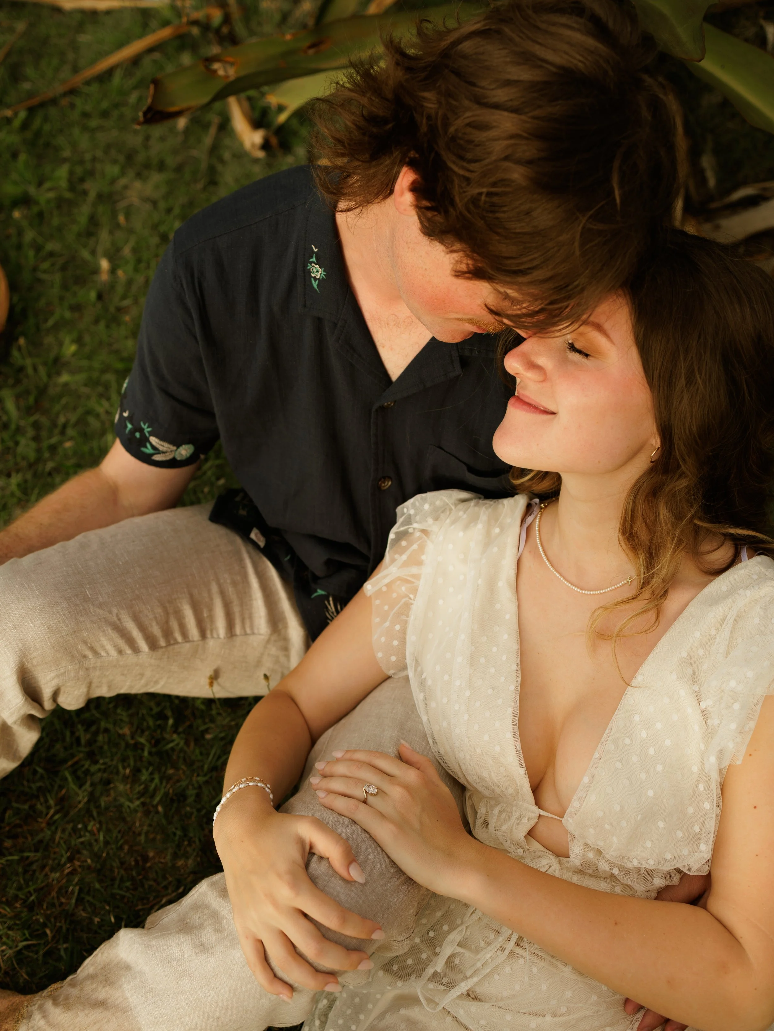 Couple on grass