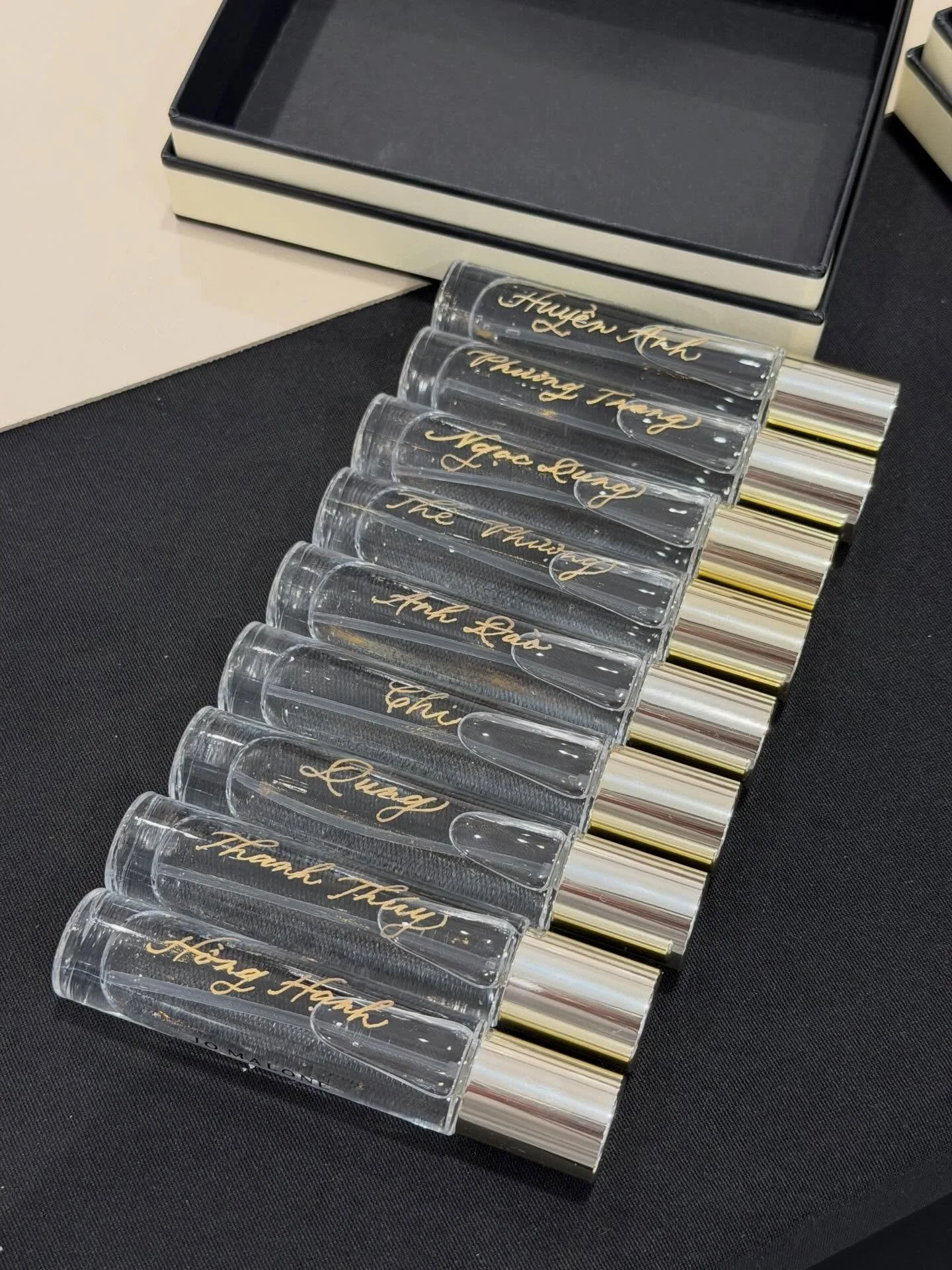 I met some of the sweetest people this weekend at Bloomingdale&rsquo;s California Love party, engraving for @inkandinnuendos. Families shopping together, customers excited for their first engraved bottle&hellip; Special shout-out to Mindy for sending