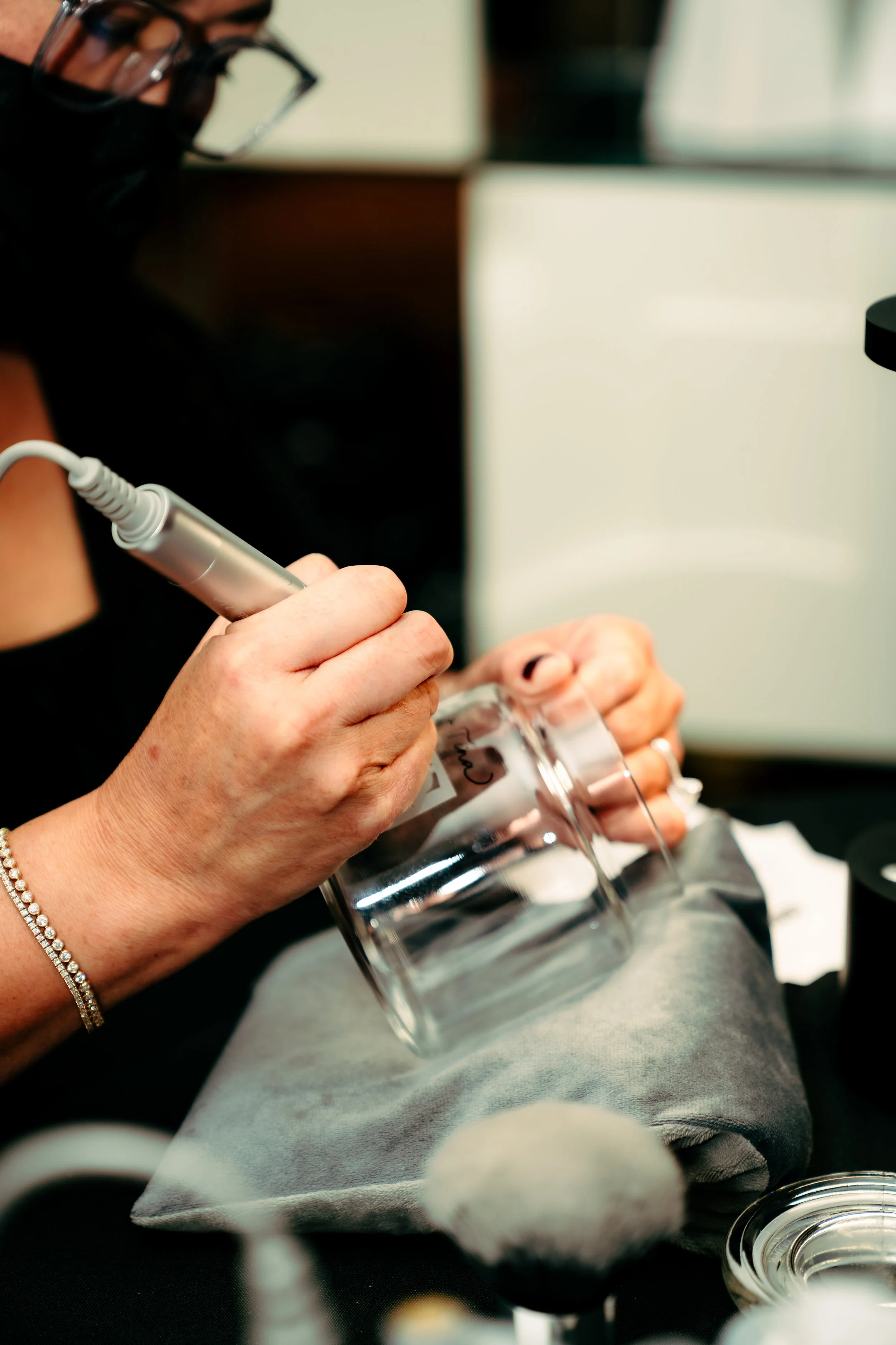 engraver Jina Koh calligraphy Orange County Los Angeles bottle engraver.JPG