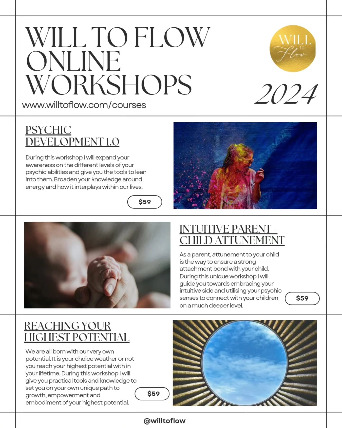 I am excited to announce some new online mini workshops I will be running before the end of the year. 

Each of these is a short 2h session and will set you up with knowledge, tools and practices for you to take to empower yourself and others around 