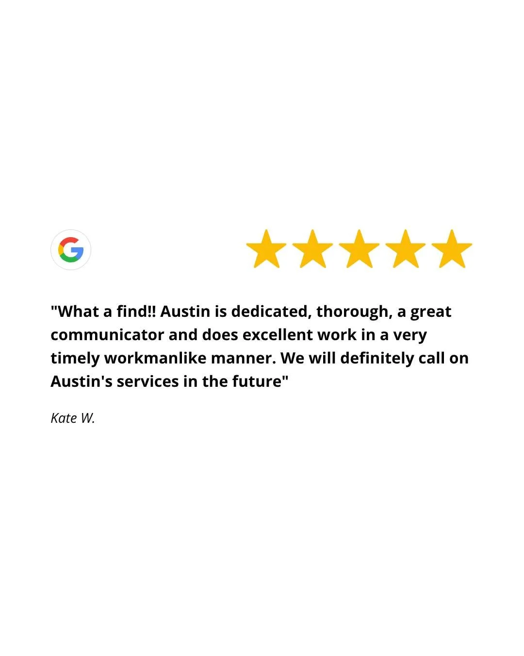 Grateful for amazing clients like this 🙏
I take a lot of pride in delivering quality work, keeping communication clear, and making sure every job is done properly from start to finish. Reviews like this mean a lot. Thank you for the trust and suppo