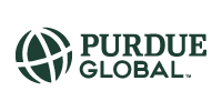 Purdue Global logo with a globe icon and text.