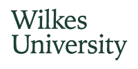 Wilkes University logo in green text