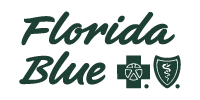 Florida Blue logo with green text and emblem