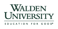 Walden University logo with the slogan 'Education for Good'
