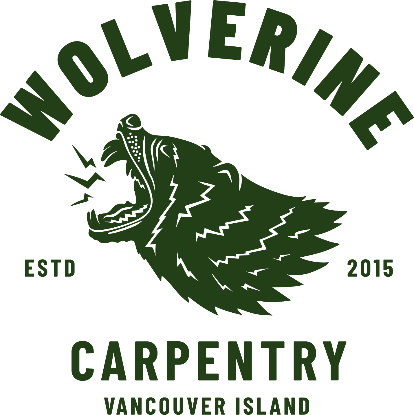 Vancouver Island brand identity design and logo design for carpentry company.