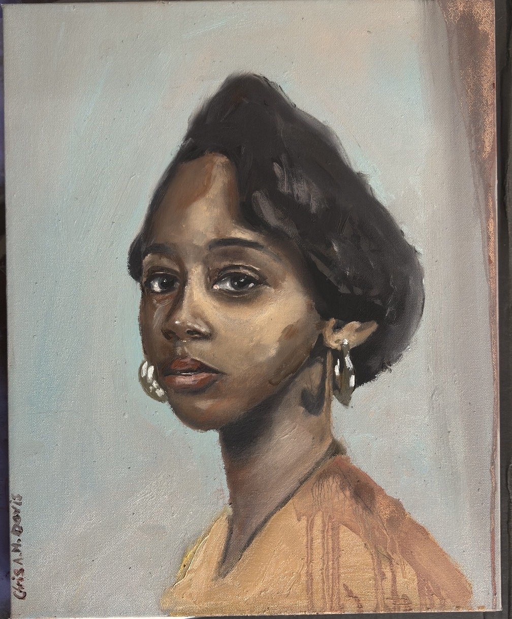 Girl with Doorknocker Earrings, 2025