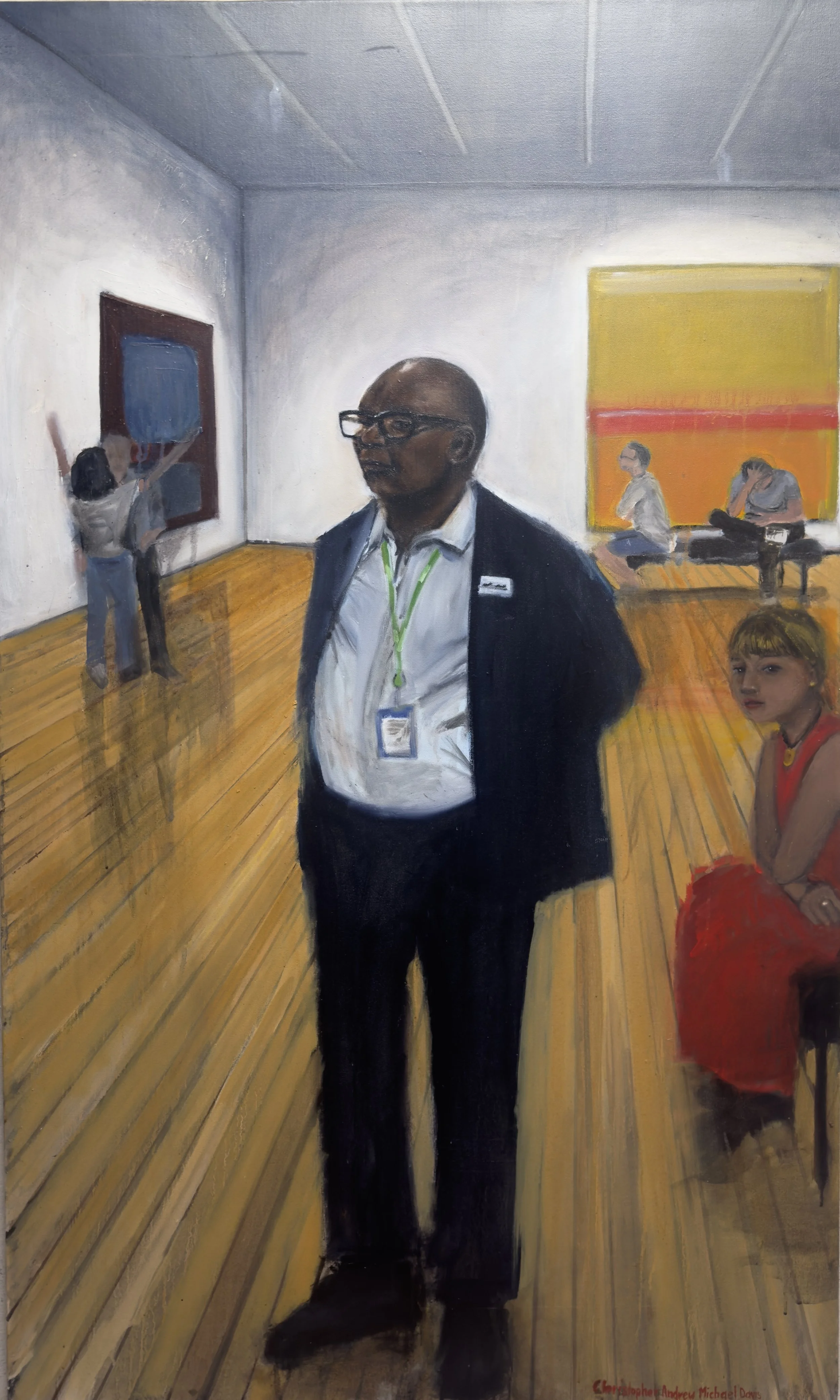 My Feet Hurt, 2026, oil on canvas, 36" x 60" [inquire for pricing]