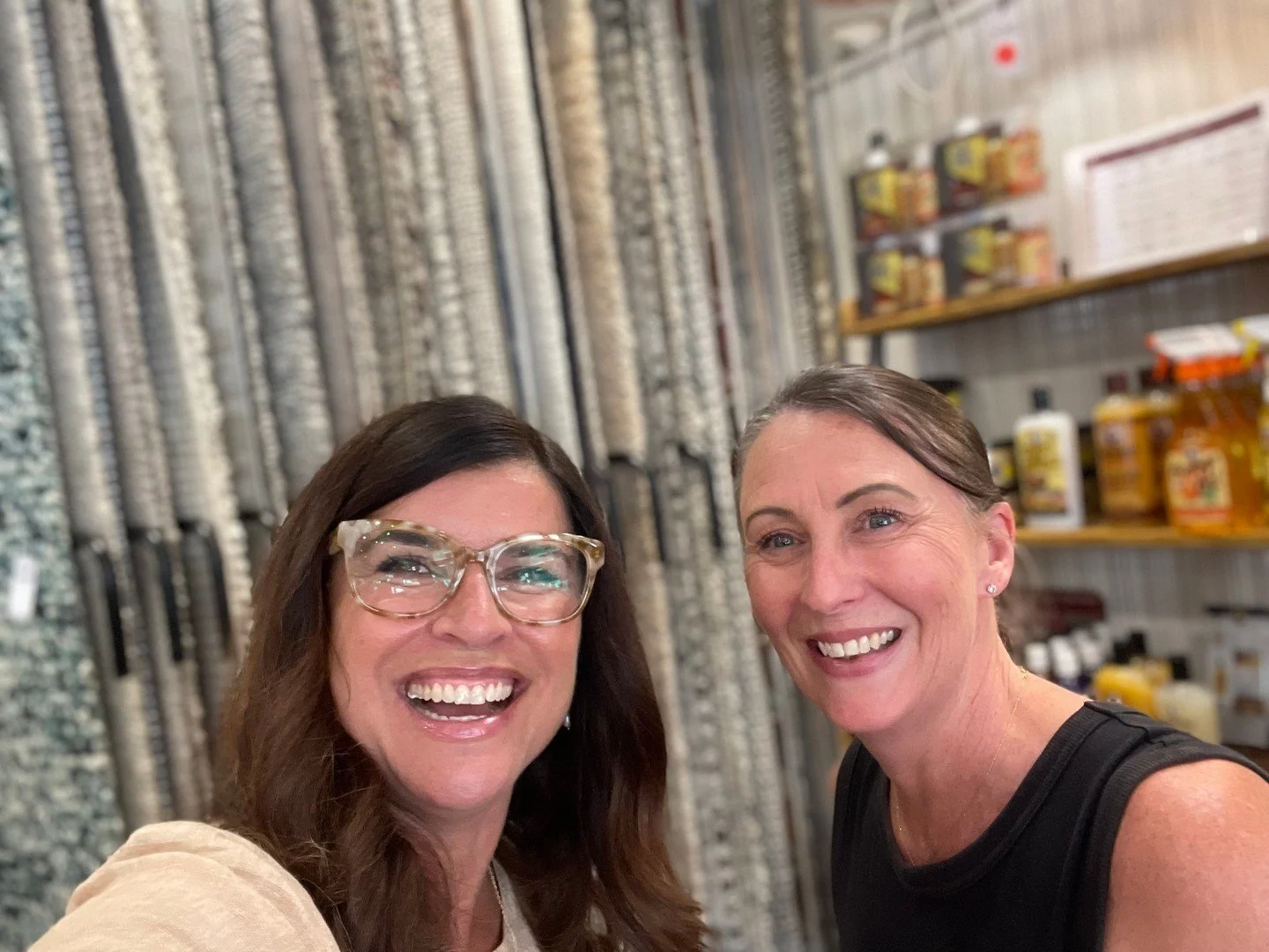Maree visiting the lovely Belinda at @cocoonthirroul ✨ Cocoon Trading is a proud Aussbond stockist, and we love taking the time to connect with our clients.⁠
⁠
Enquire at www.designtrove.com.au to book an appointment with your local agent. ⁠
⁠
#desig
