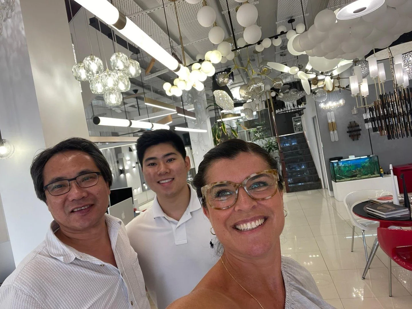 It was a pleasure catching up with John and Julian from @ztwolights ✨⁠
⁠
Maree presented our latest collections and walked through key pieces perfect for upcoming projects and showroom floors.⁠
⁠
Enquire at www.designtrove.com.au to book an appointme