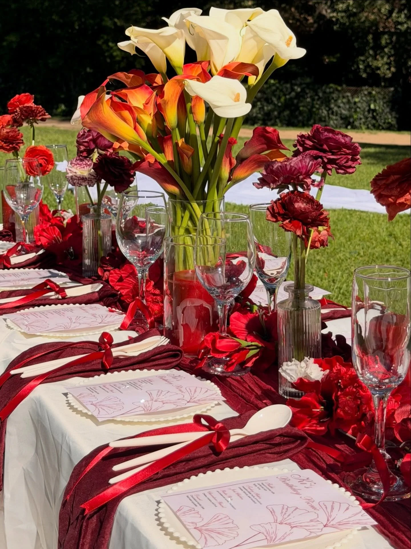 Birthday picnic setup🤍