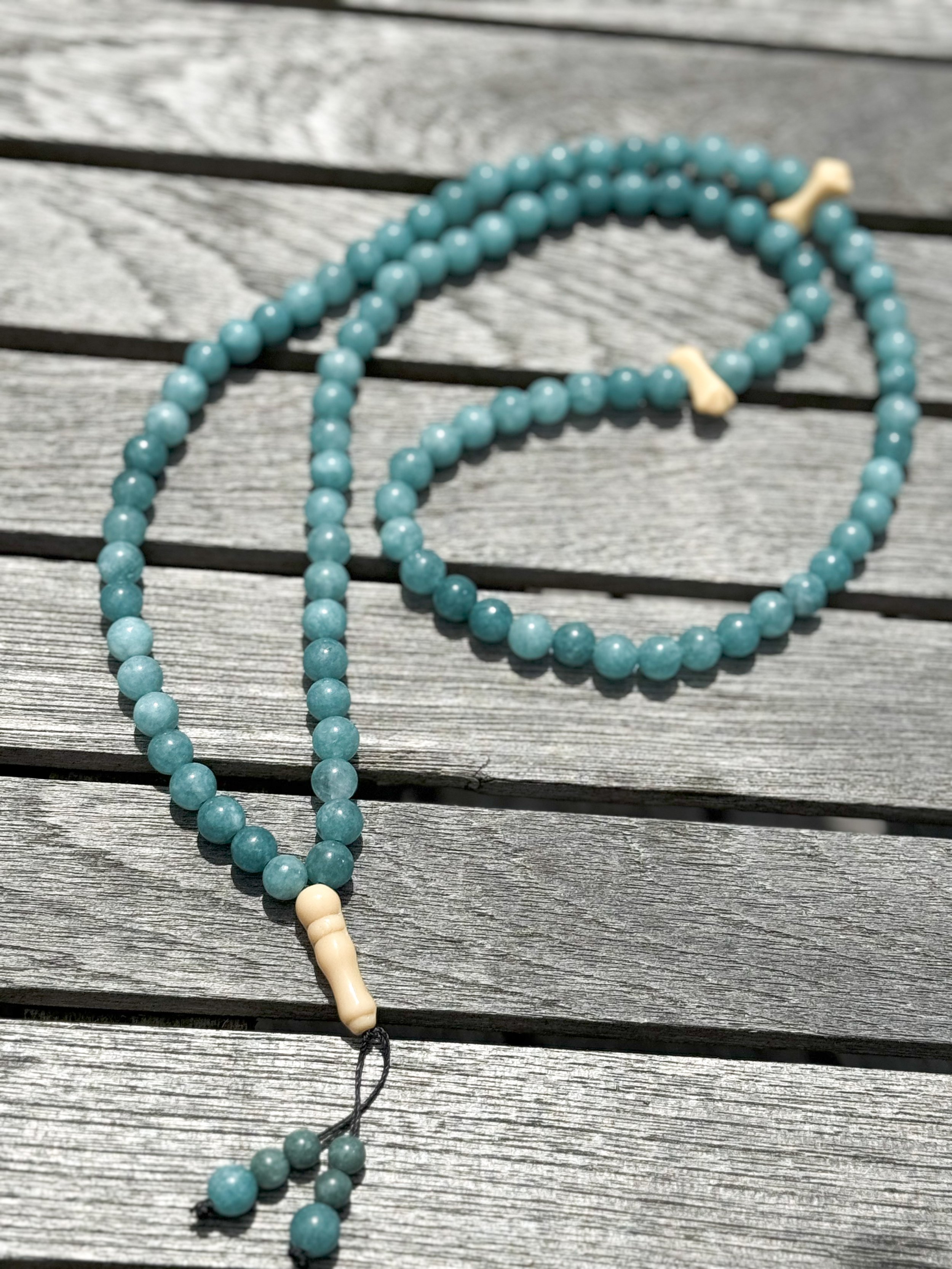 Aquamarine - 99 Bead Tasbih