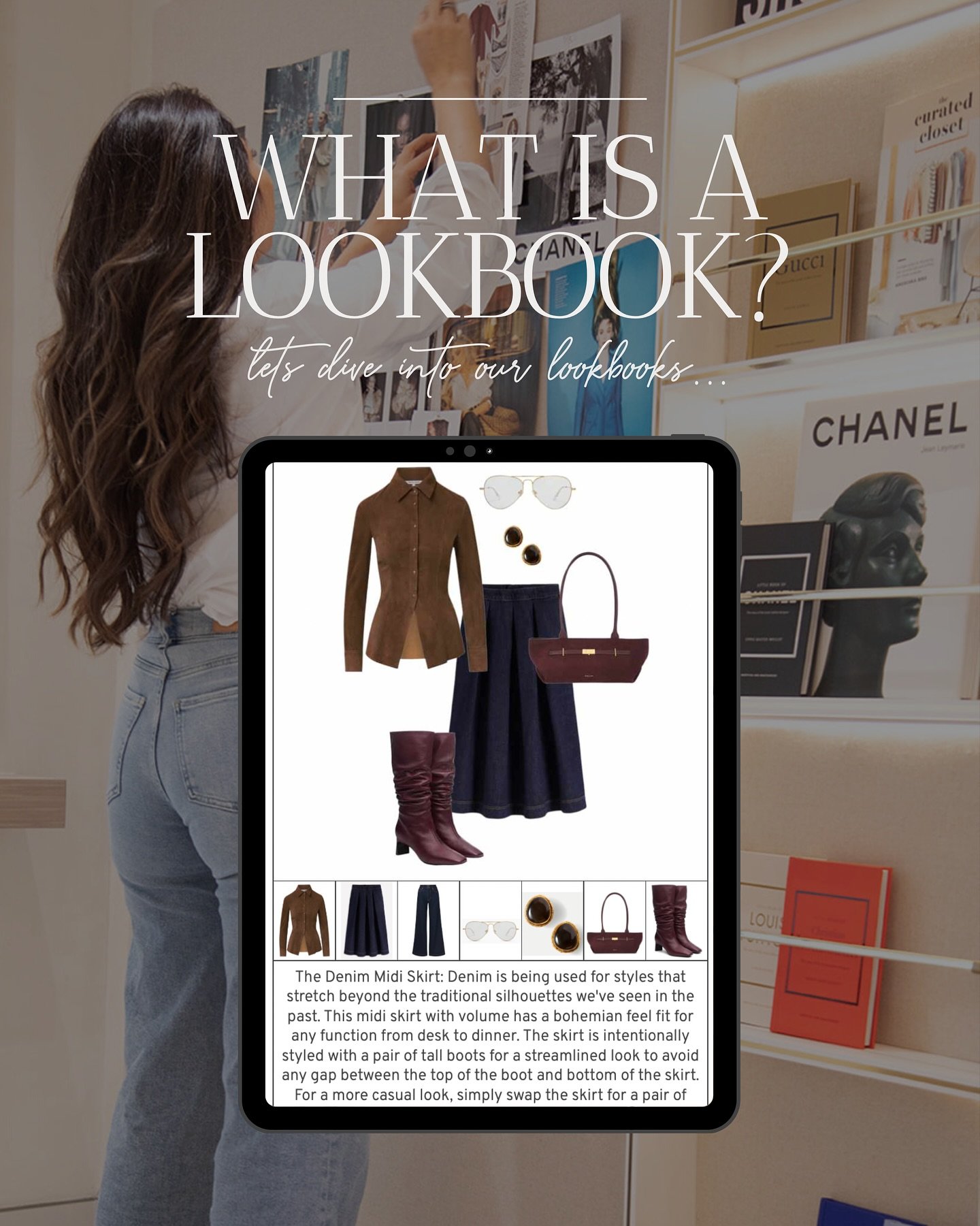 Ever wish you could have your outfits planned out for you? 👀

That's exactly what my digital lookbooks do, a custom style guide with new pieces I handpick for you.

It's all digital and accessible on any device. Simply your mornings by knowing your 