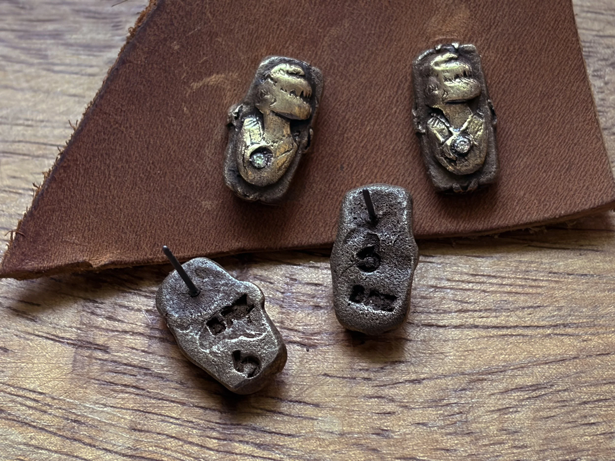 cameo-stud-earrings-heirloom-collection-bronze-gemstone-backside-logo-birdley-studio.jpg
