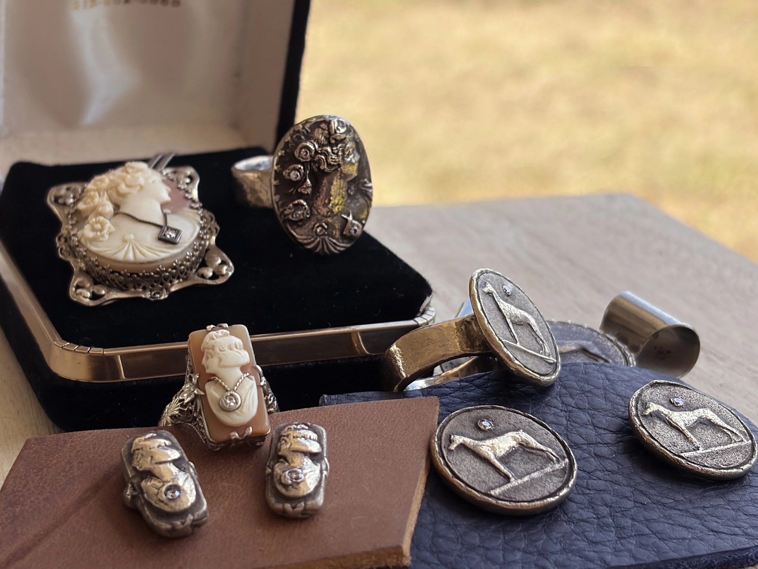 cameo-dog-heirloom-collection-rings-studs-originals-bronze-gemstones-birdley-studio.jpg