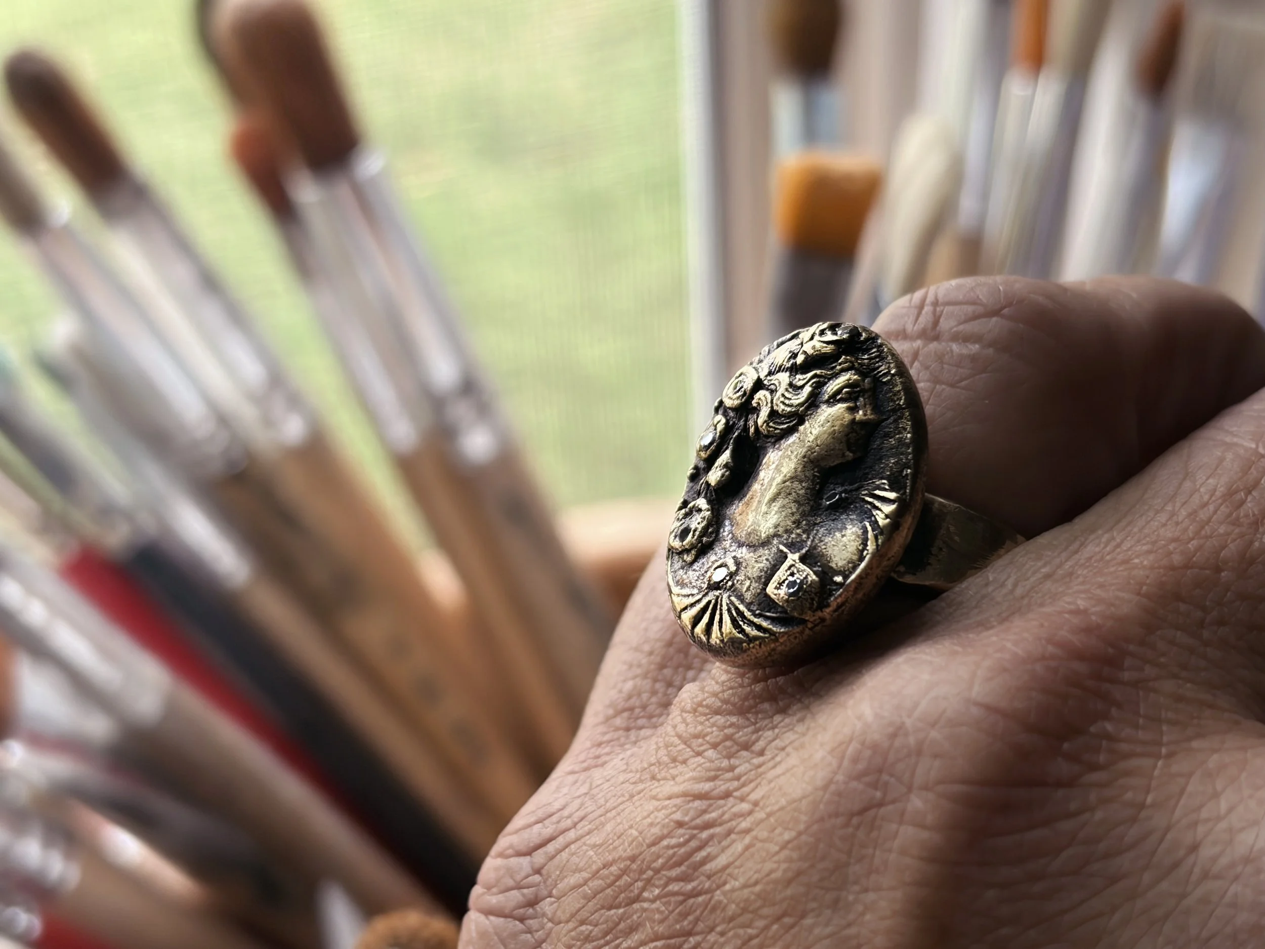 cameo-ring-bronze-gemstones-heirloom-collection-worn-action-birdley-studio.jpg