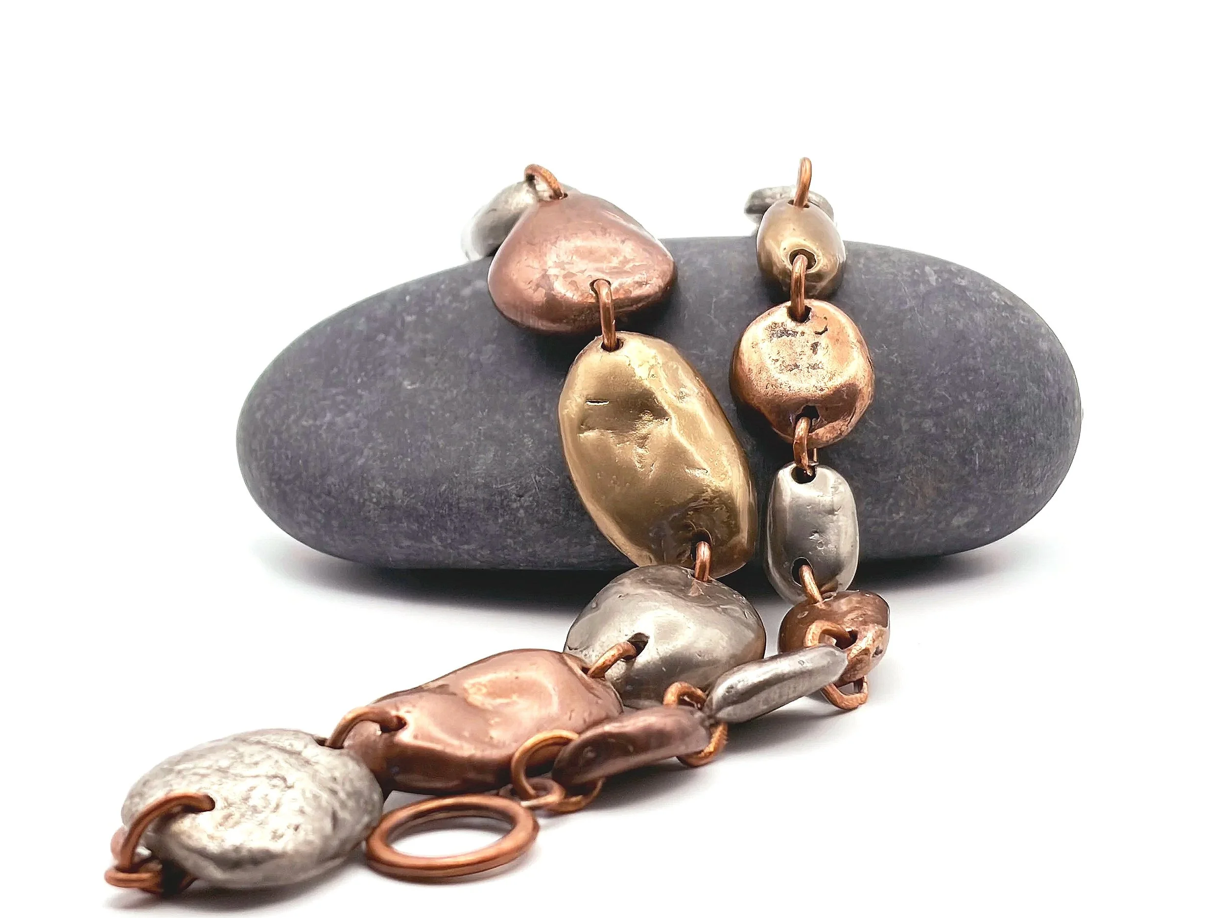 tricolor-river-rocks-bracelet-ovals-copper-bronze-rock-birdley-studio.jpg