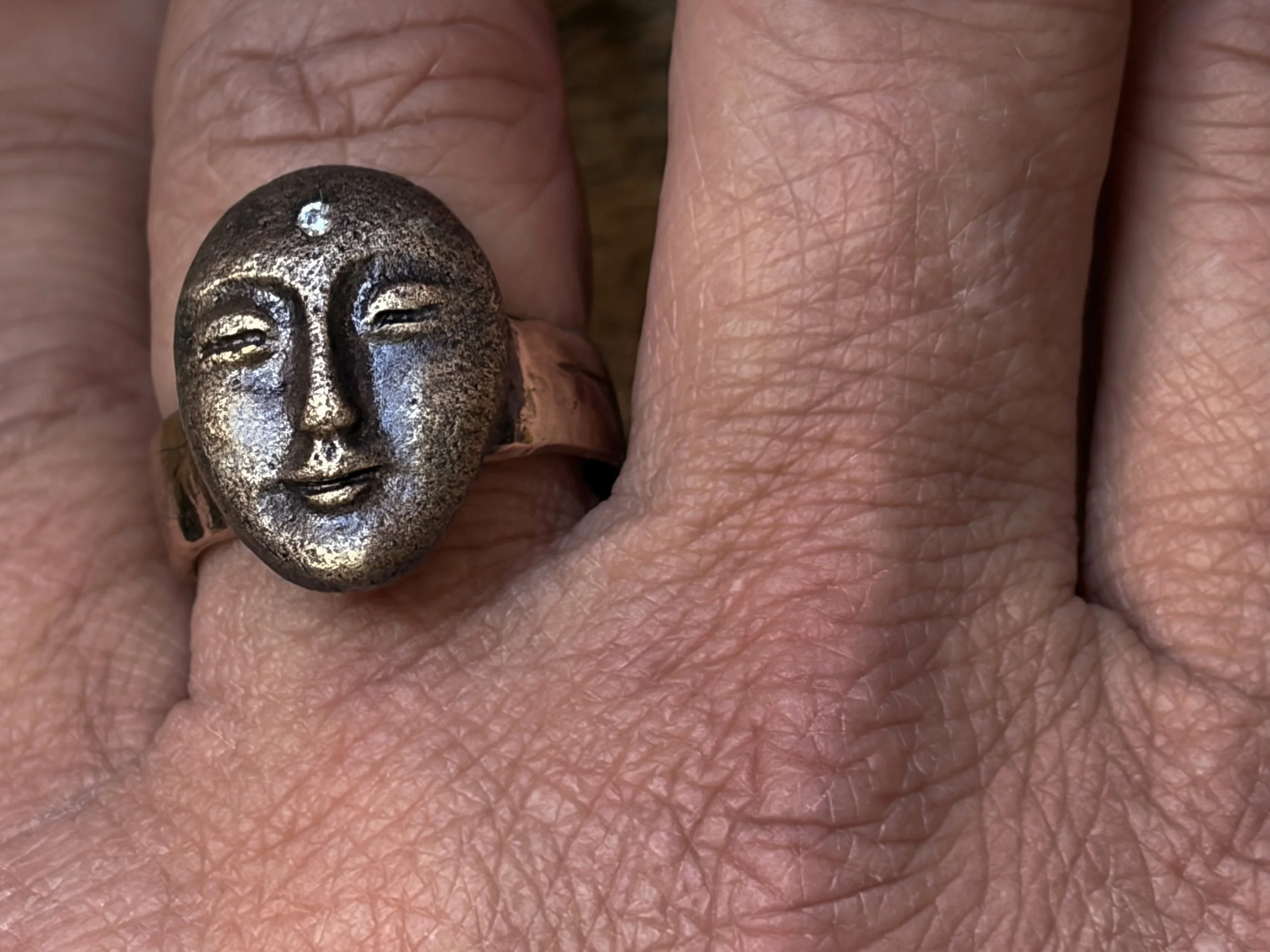 bliss-ring-harmony-collection-bronze-gemstone-worn-closeup-andled-birdley-studio.jpg