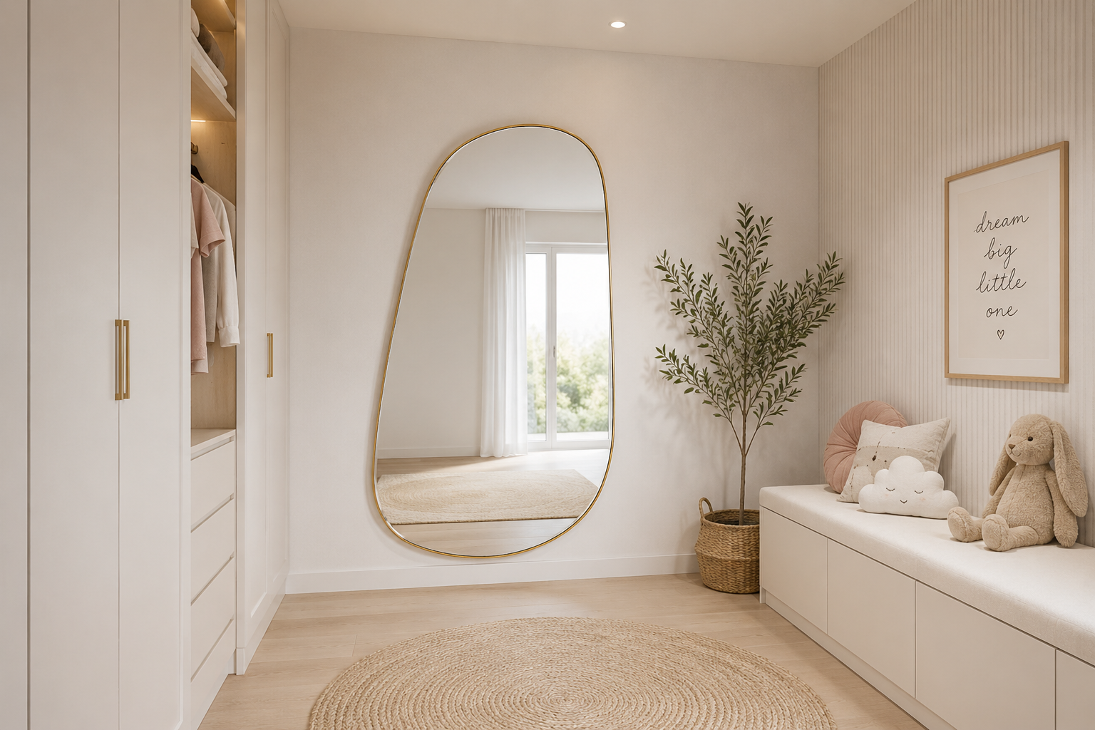 Pebbele Brass Mirror - Large